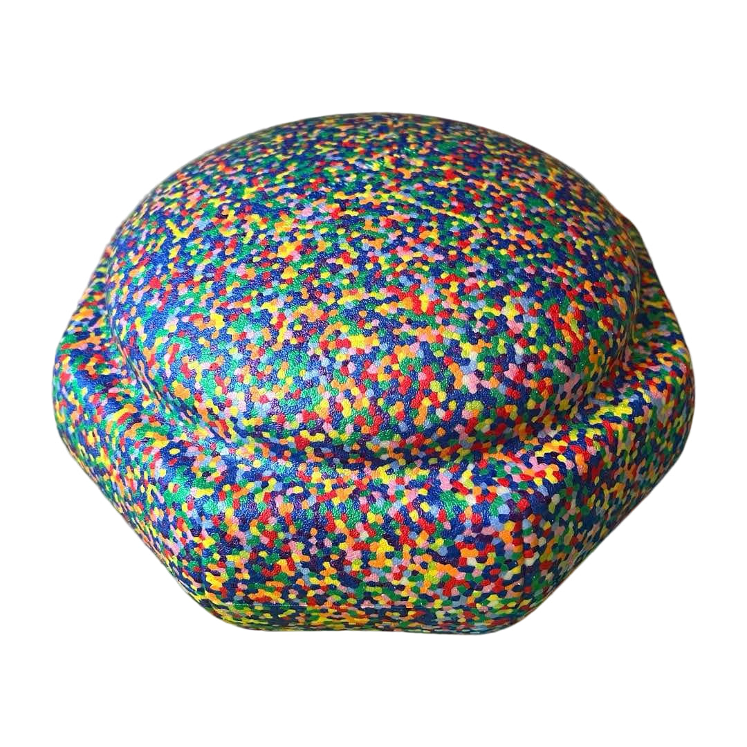 rainbow Confetti Stepping Stone (single Piece)