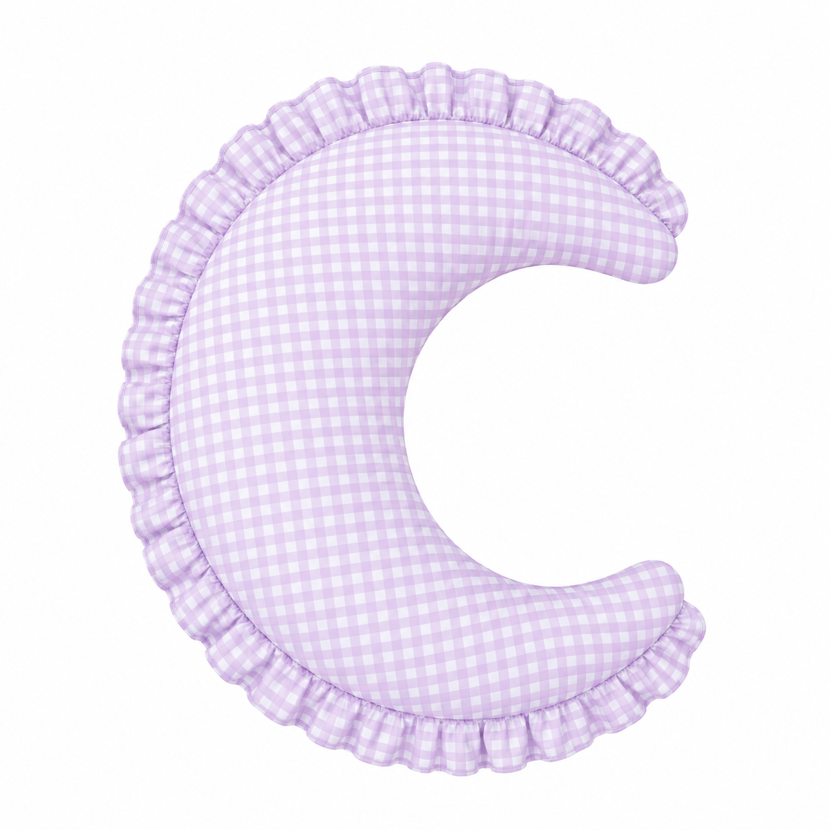 Gingham Feeding Support Ruffle Nursing Pillow Cover