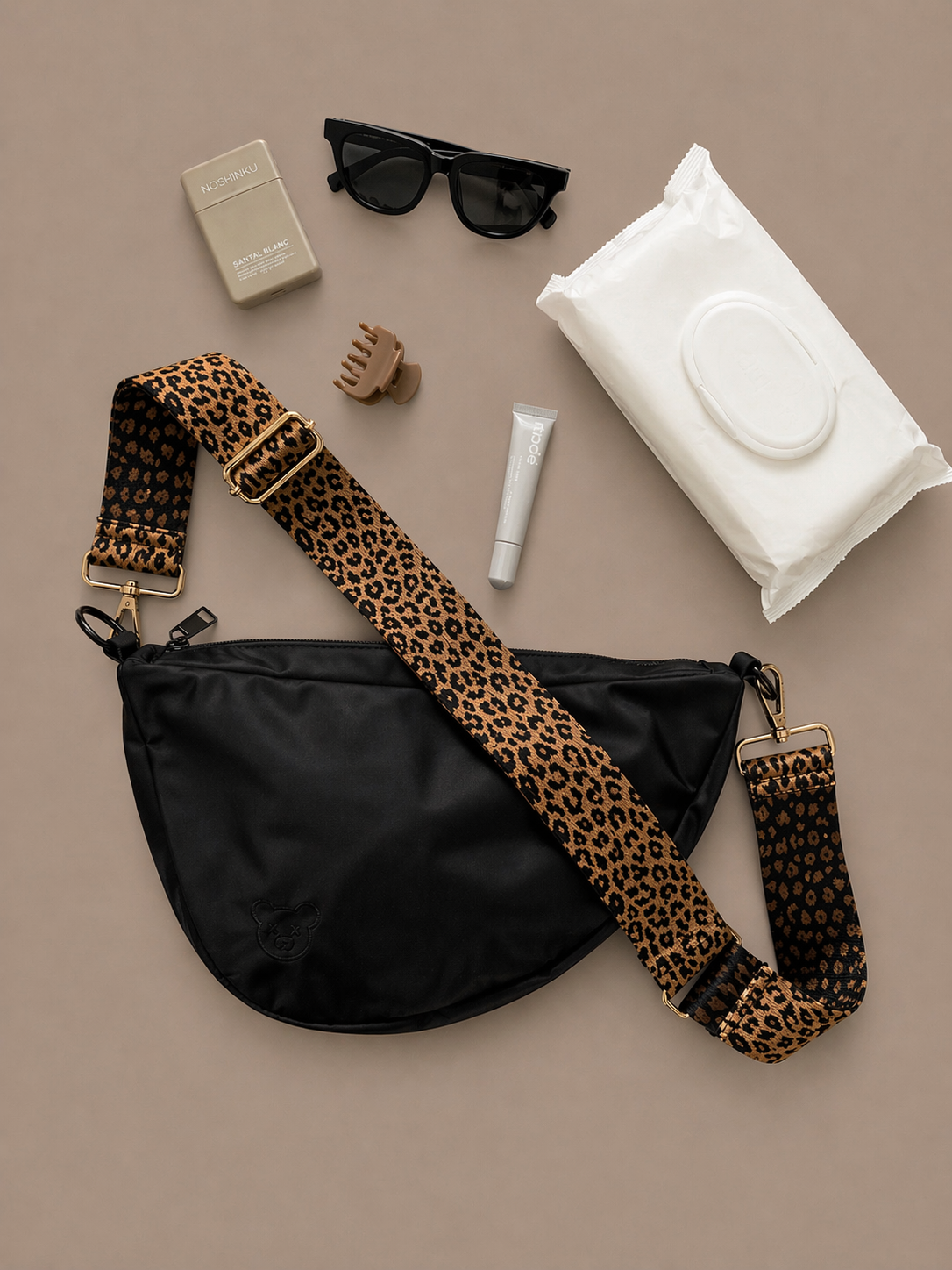 Classic Crossbody Diaper Bag - Jet