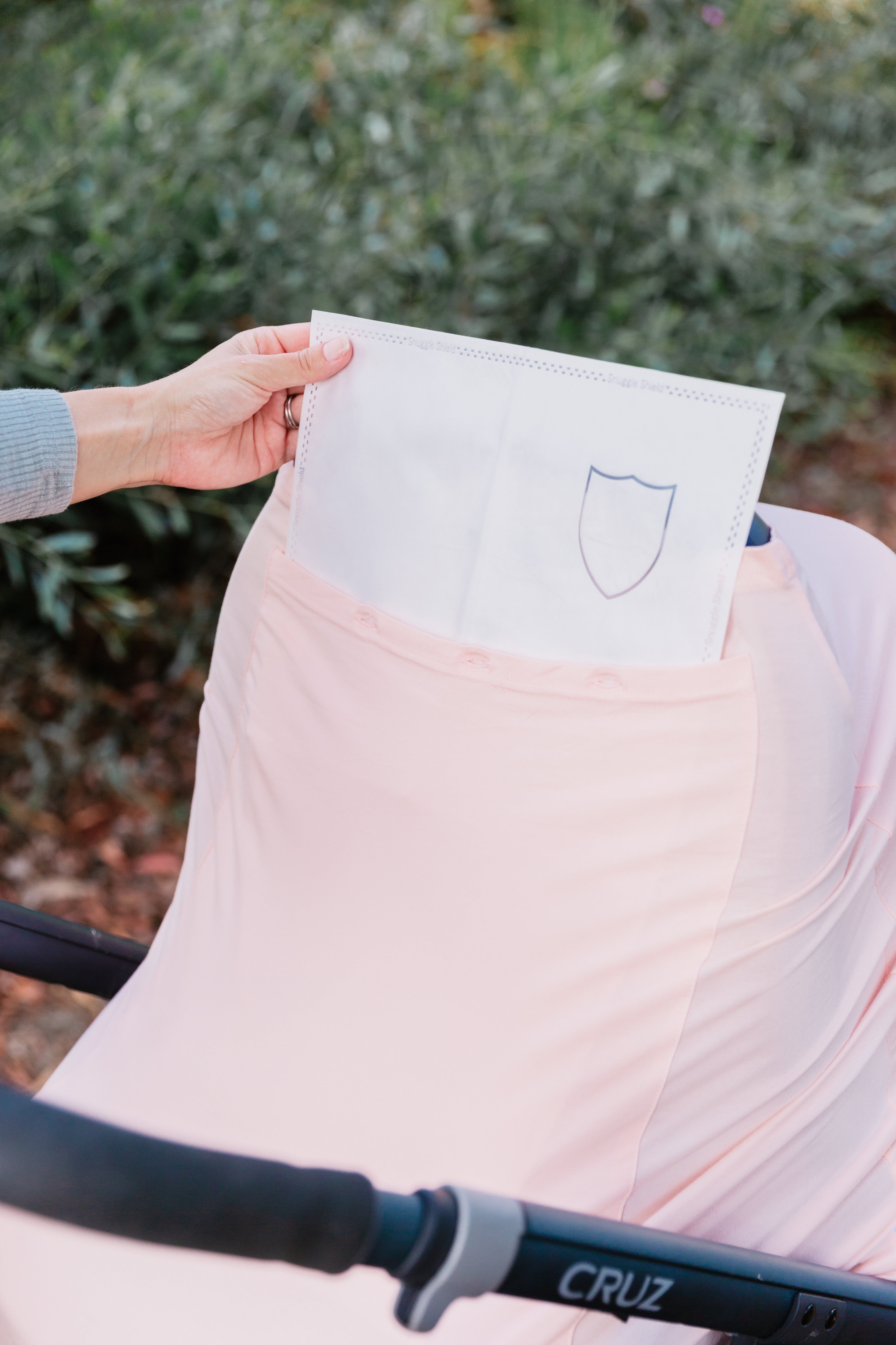 The ® Luxe Bamboo Multi-use Antimicrobial Air Filtering Infant Cover Pink