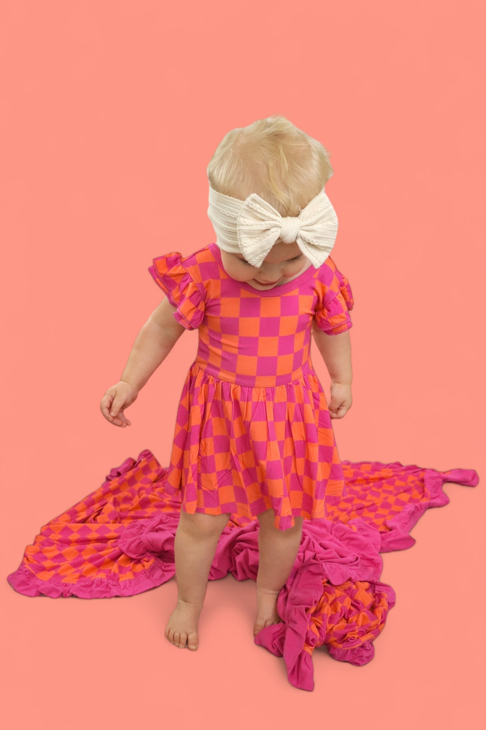 Neon Dreams Checkers Dream Bodysuit Dress