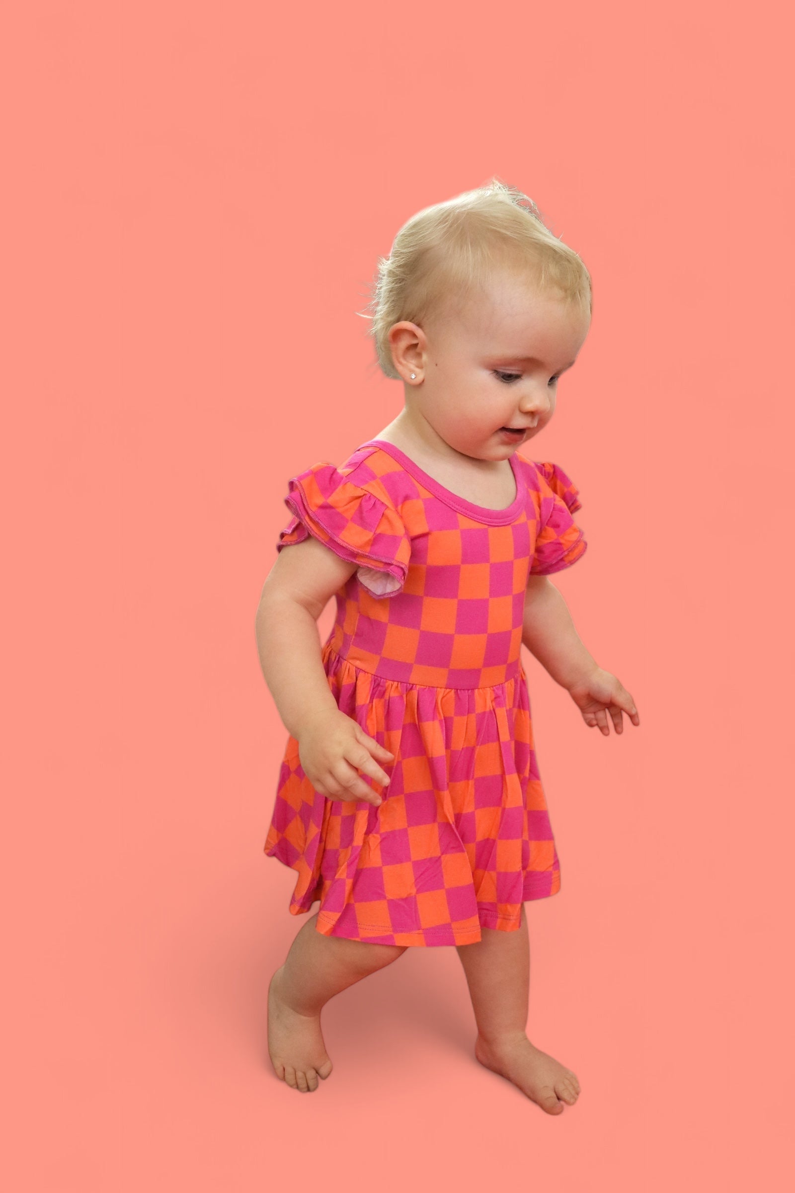 Neon Dreams Checkers Dream Bodysuit Dress