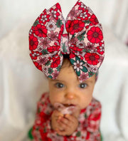 Christmas Floral Messy Wrap