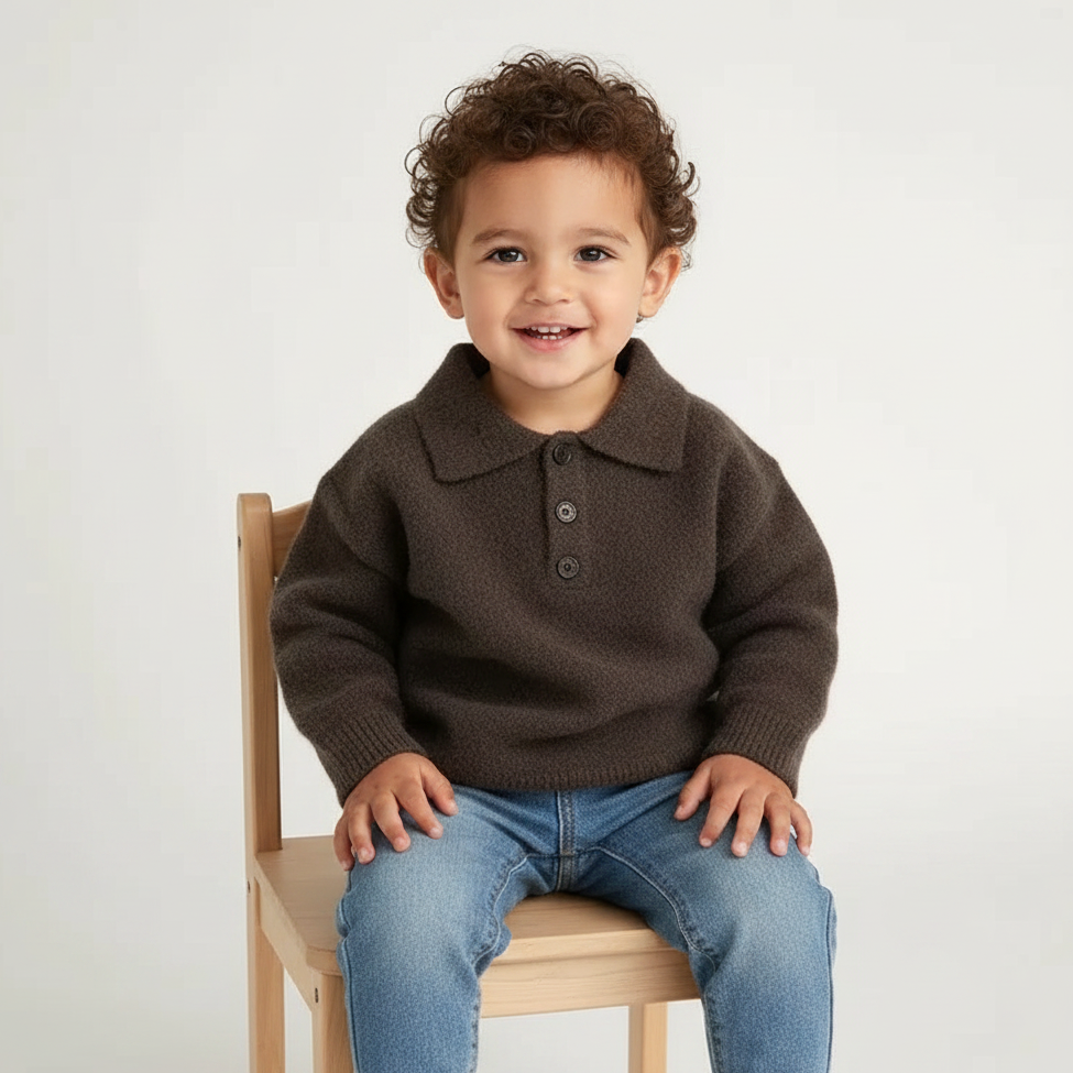 Premium Organic Cotton Toddler Sweater | Made In Peru
