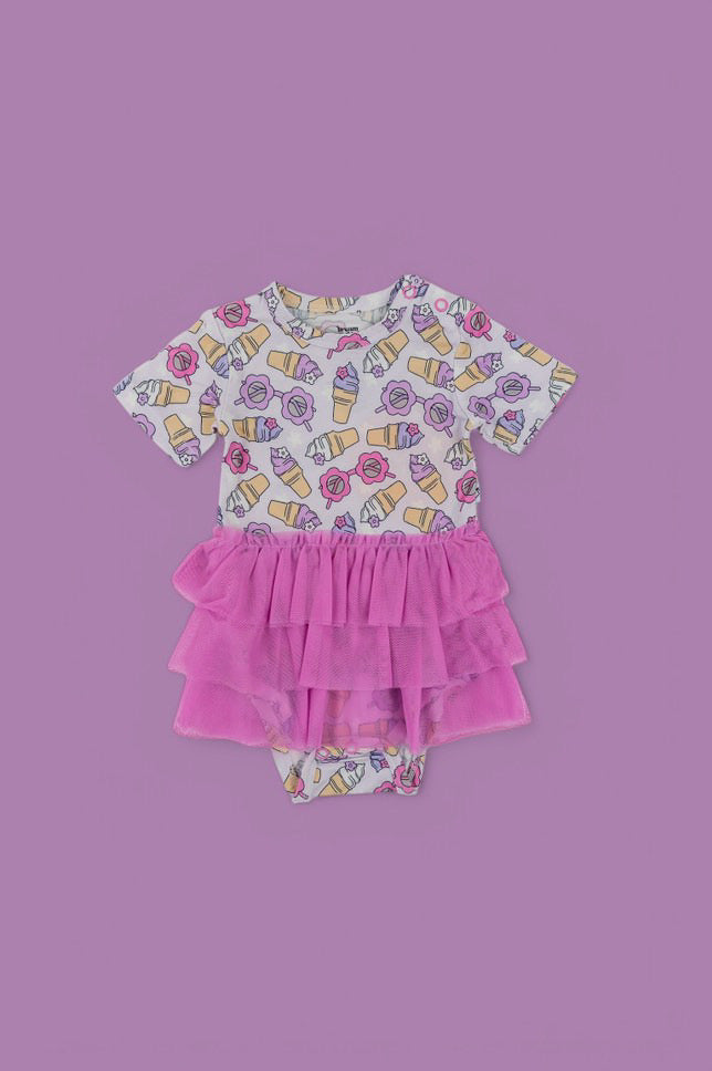 Sweet Summer Dream Tutu Bodysuit Dress