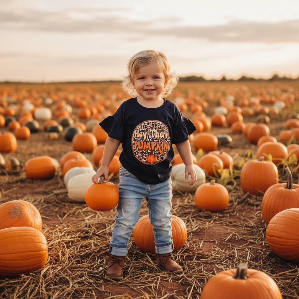 Hey There Pumpkin Ruffle Top
