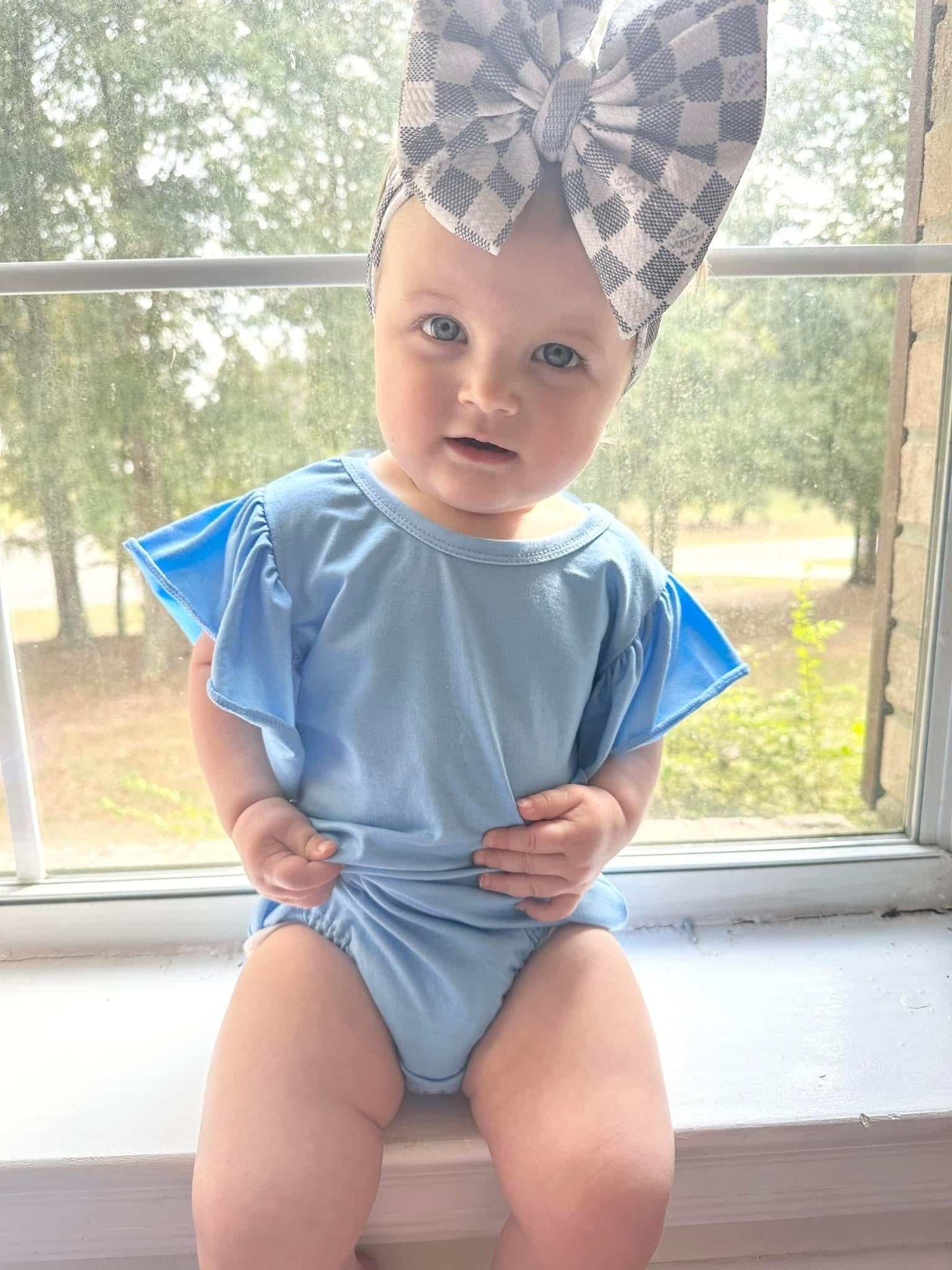 Baby Blue Flutter Cotton Leo