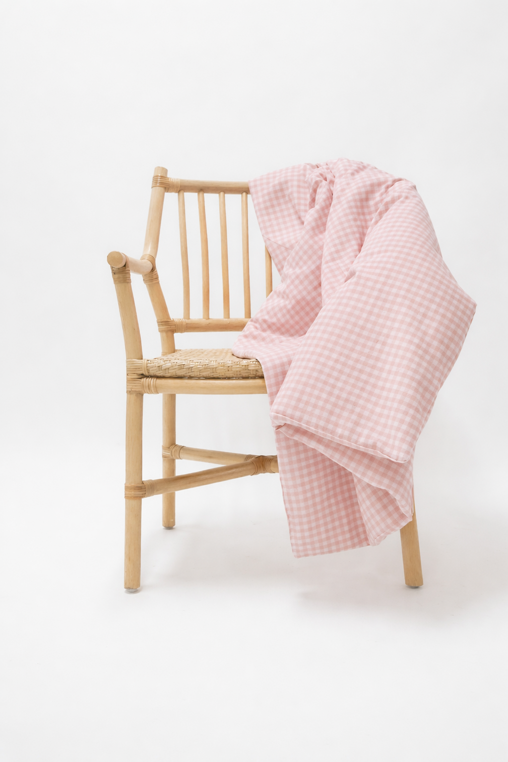 Rosey Gingham Crib Quilted Blanket (Ships June 8)