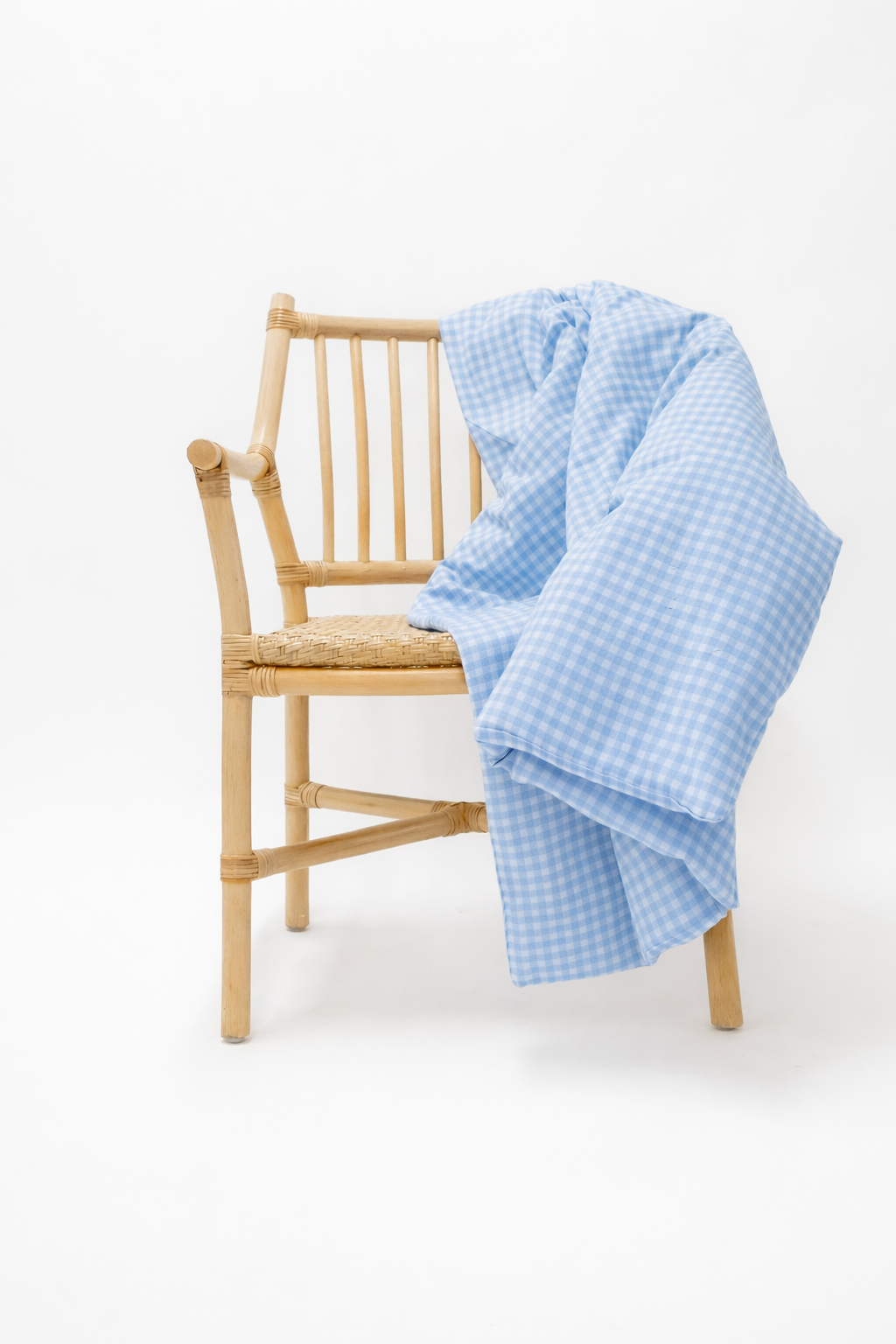 Midnight Gingham Crib Quilted Blanket (Ships June 8)