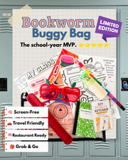 Bookworm Activity Kit For Kids | School-themed Screen-free Fun |