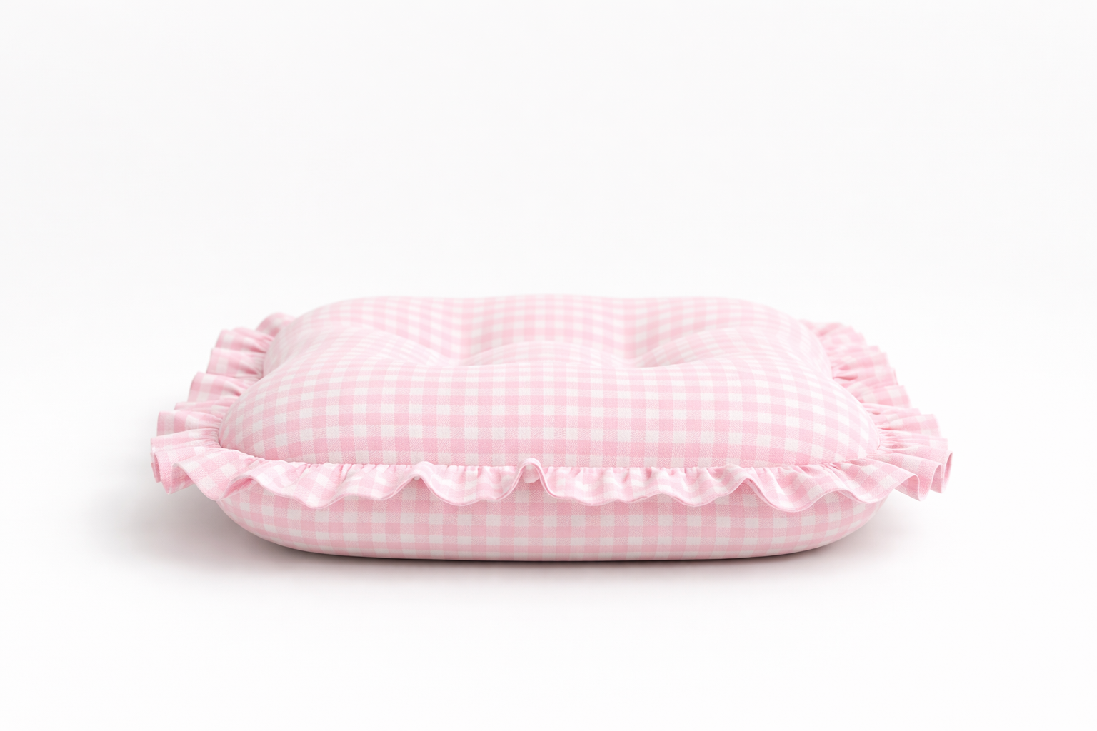 Pink Gingham Ruffle Baby Lounger Cover (Ships June 8)