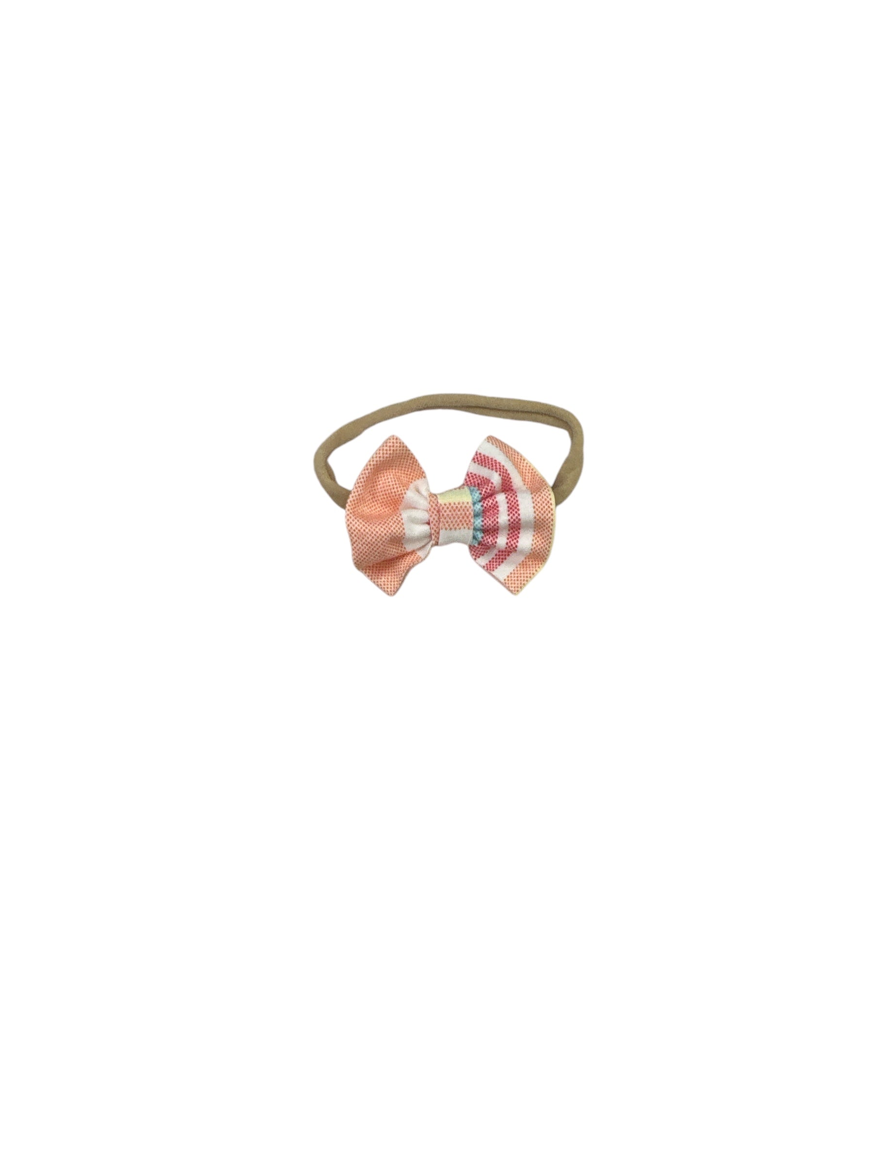 Summer Stripe Nylon Bow