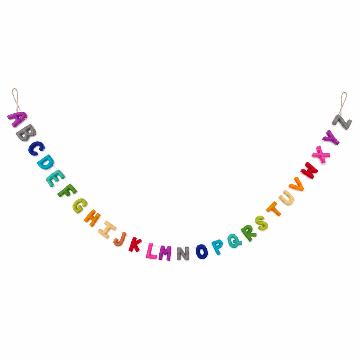 Rainbow Alphabet Banner Kids Room Garland 7ft