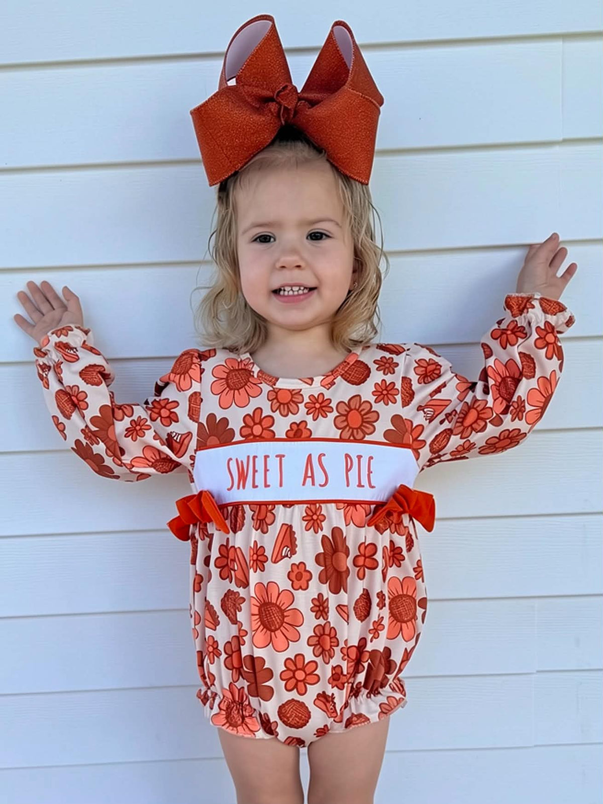 Sweet As Pie - Girl Romper