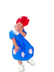 Blue Baseball Applique Dress