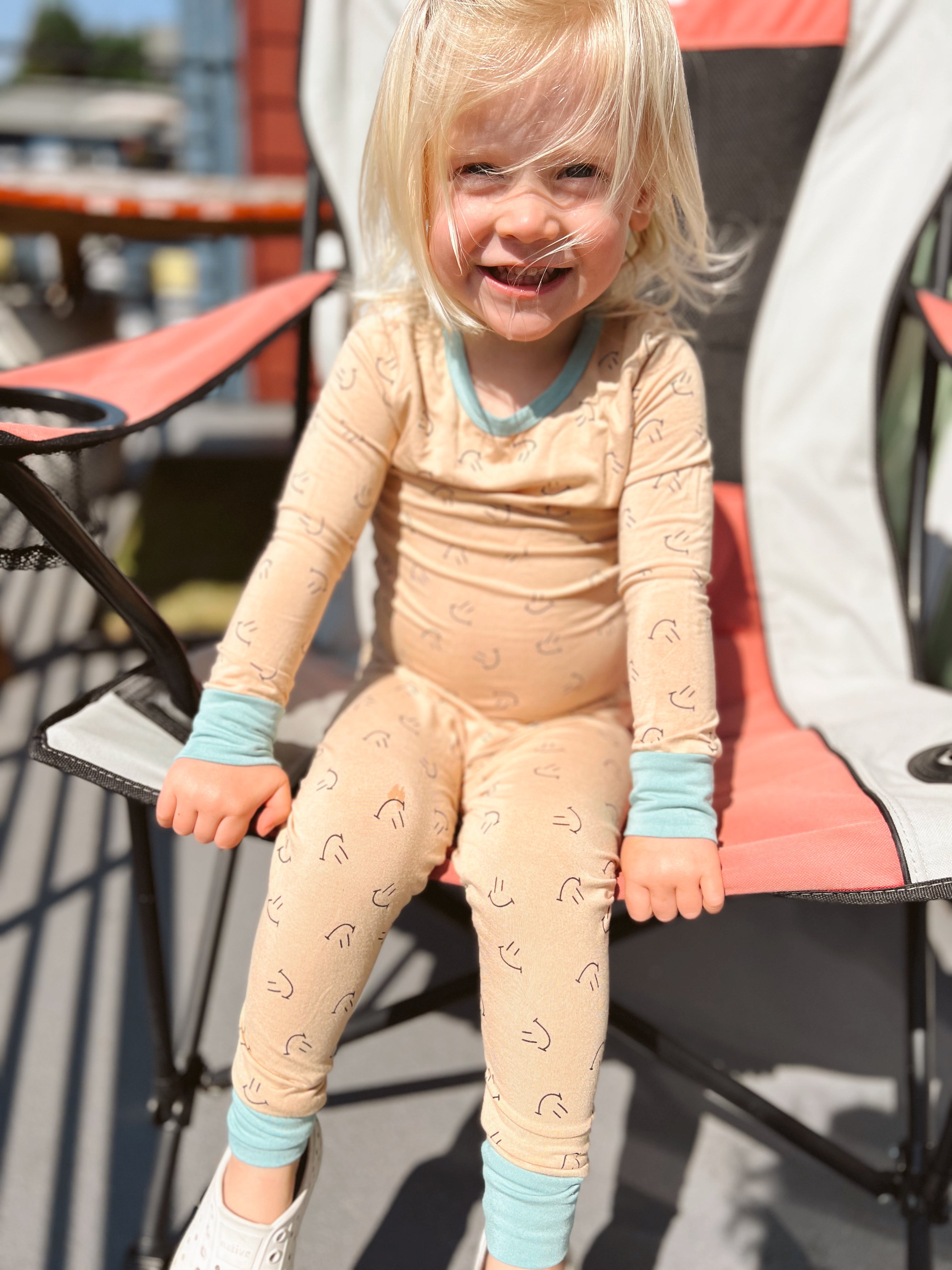 Smiley Bamboo Two Piece Set