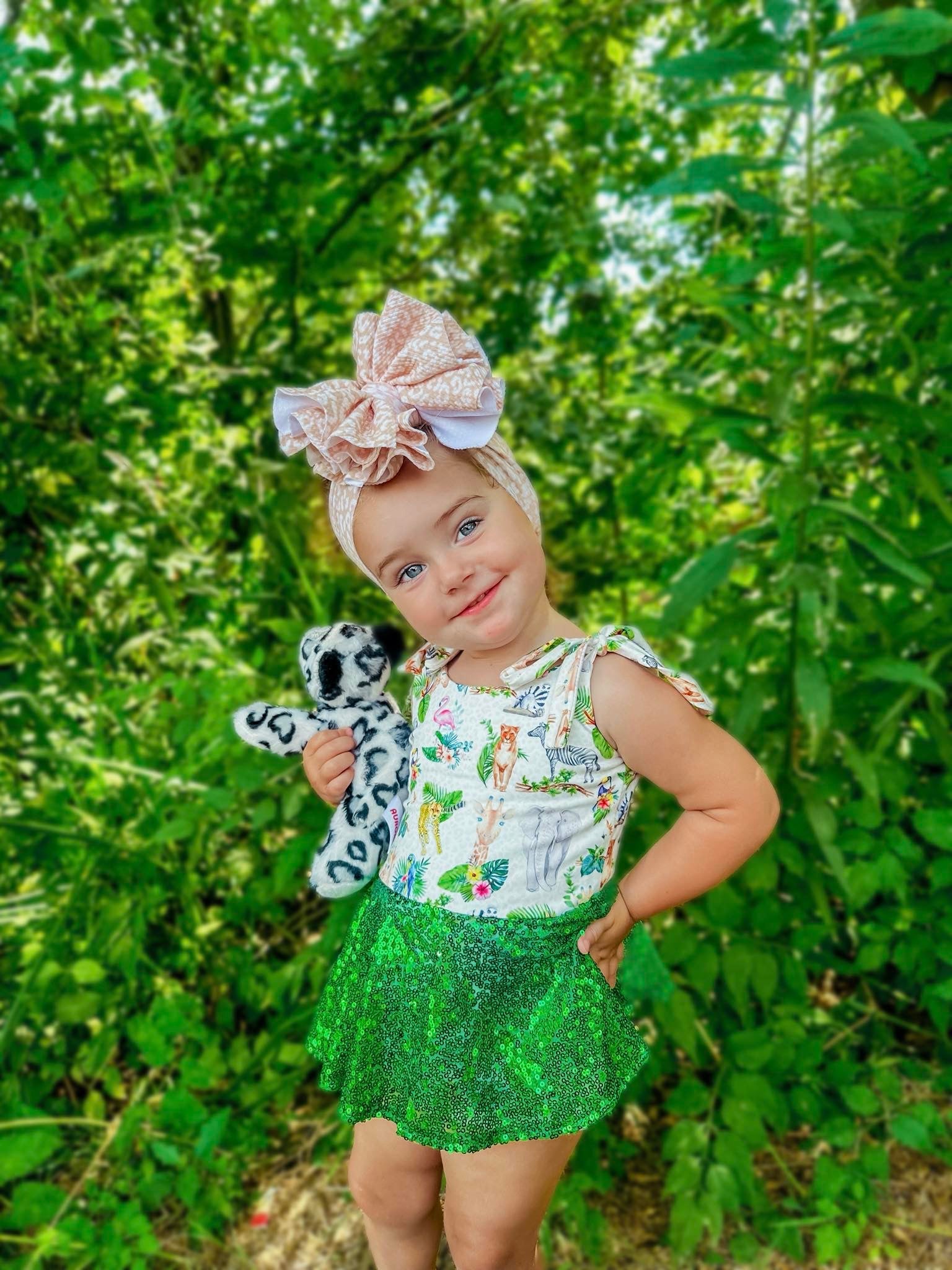 Safari Mesh Tie Romper