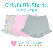 Girls Knit Ruffled Shorties (shorty Length)