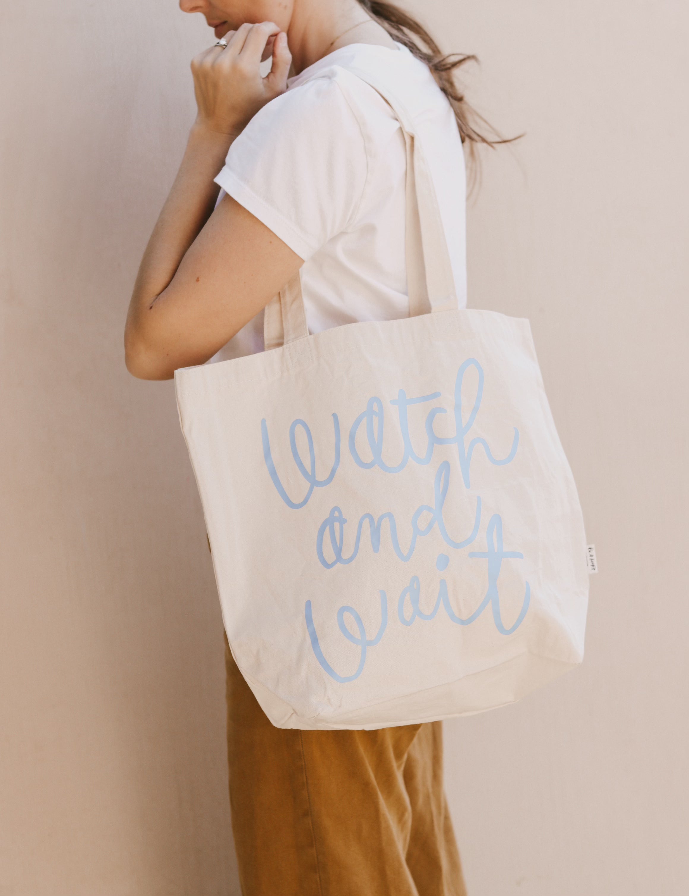 Watch And Wait Tote Bag