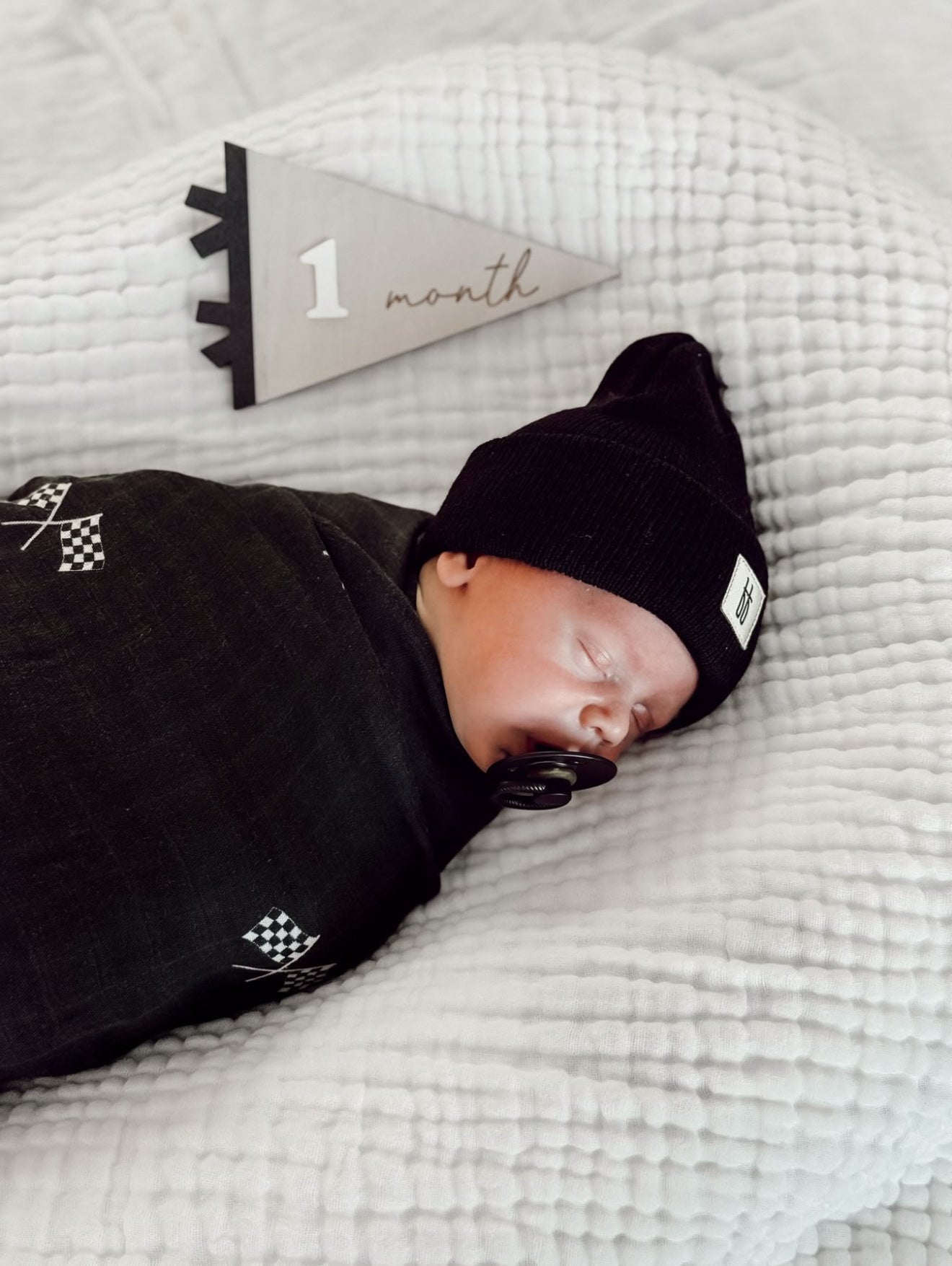Finish Line Black Muslin Wrap