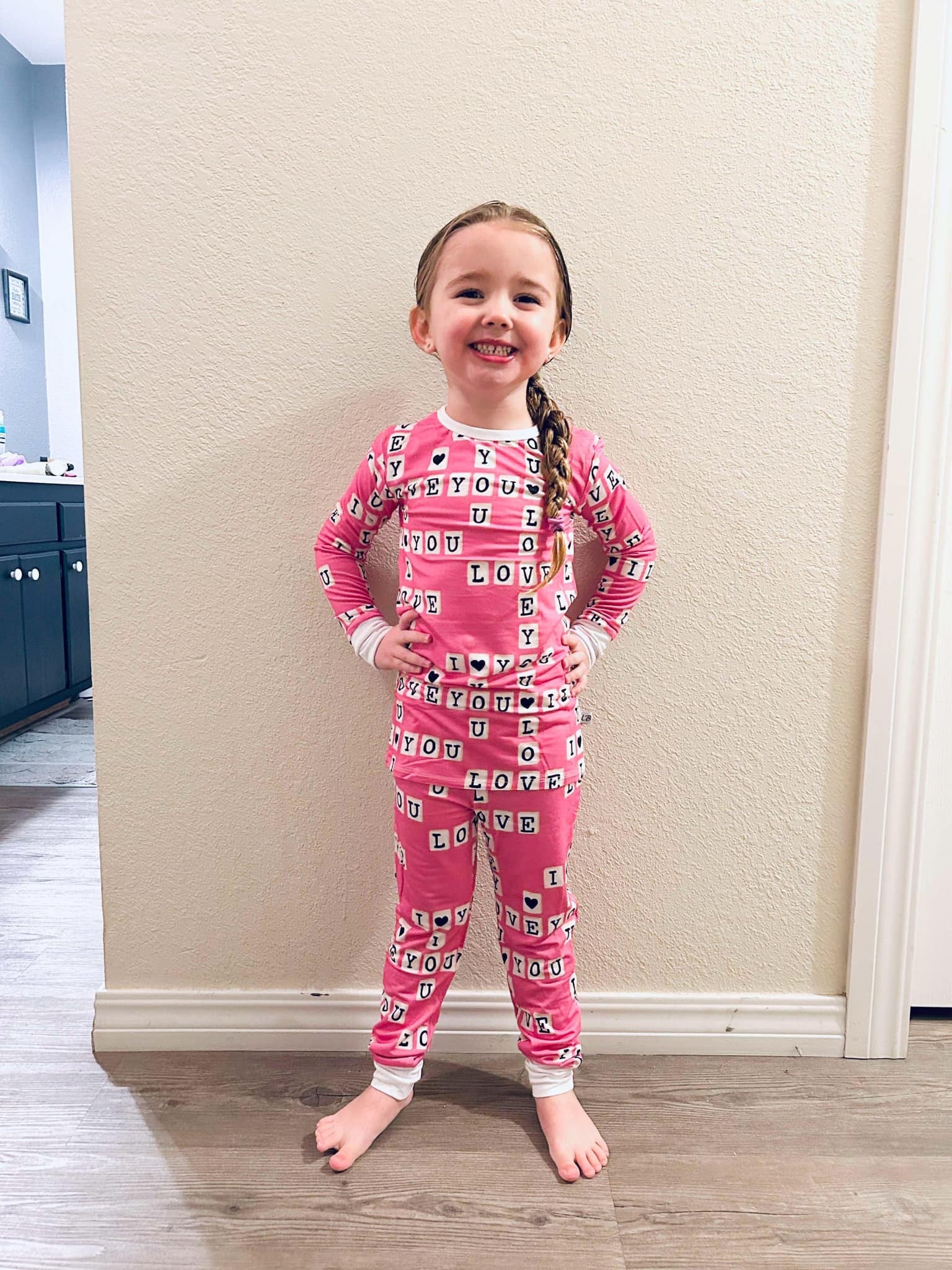I Love You Two Piece Bamboo Pj