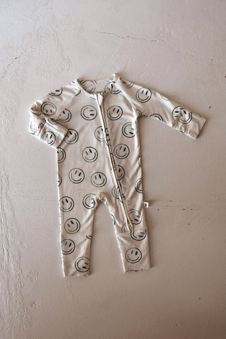 Bamboo Zip Pajama | Green Smiles