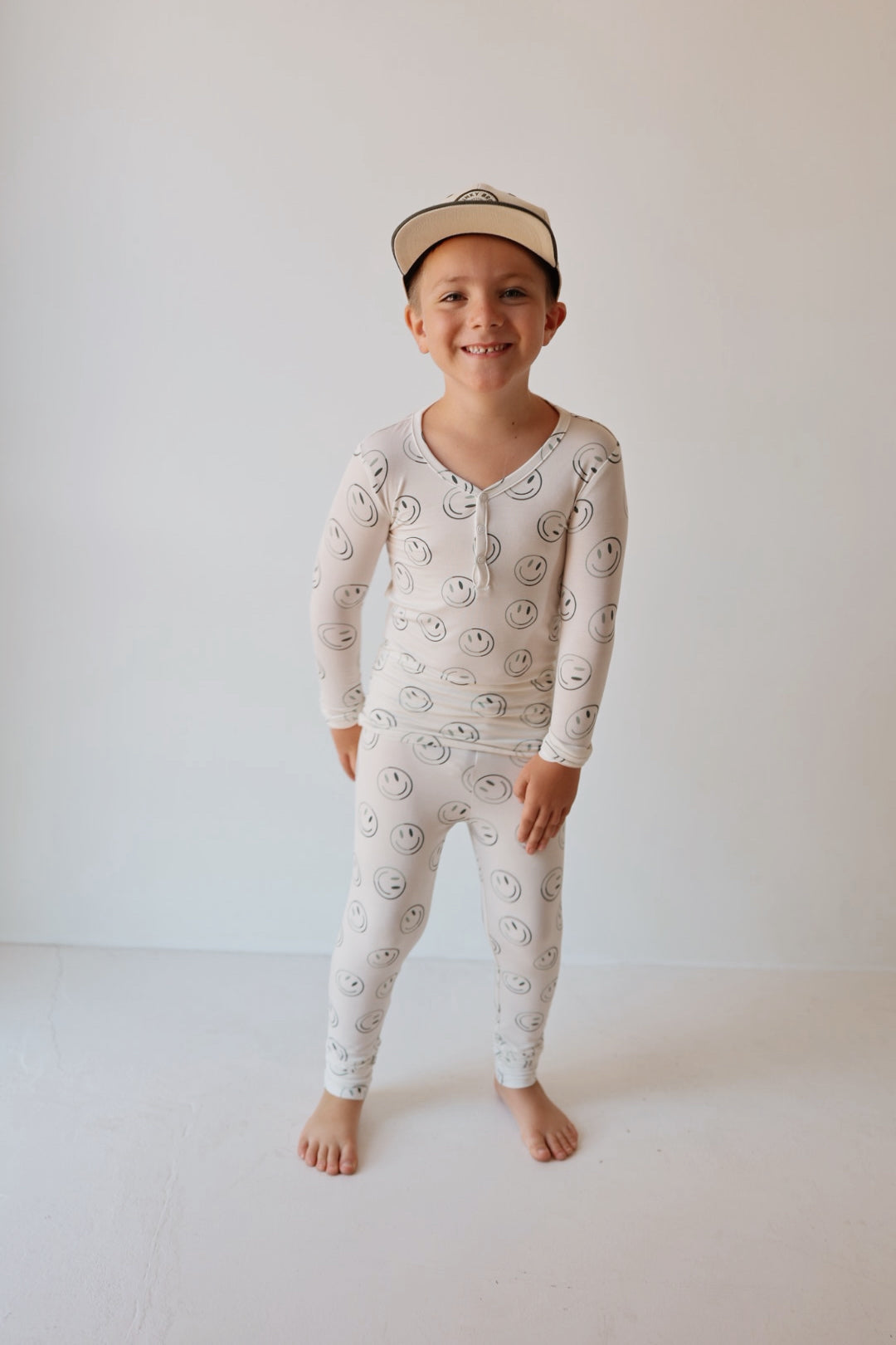 Bamboo Two Piece Pajamas | Green Smiles