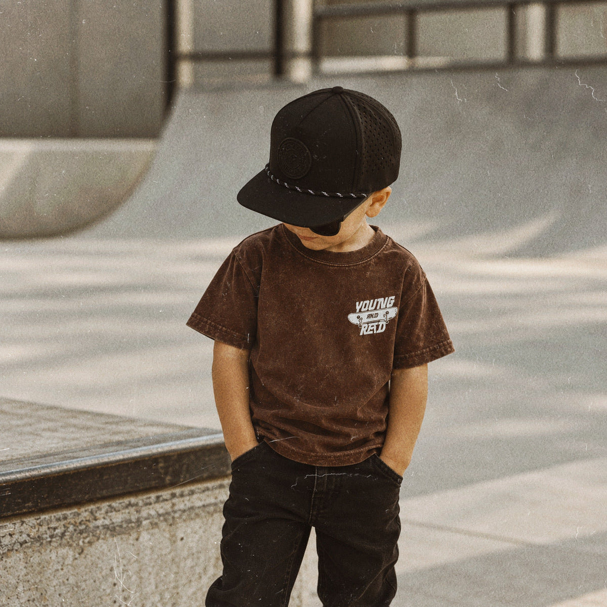 Sk8 Tee // Dark Brown