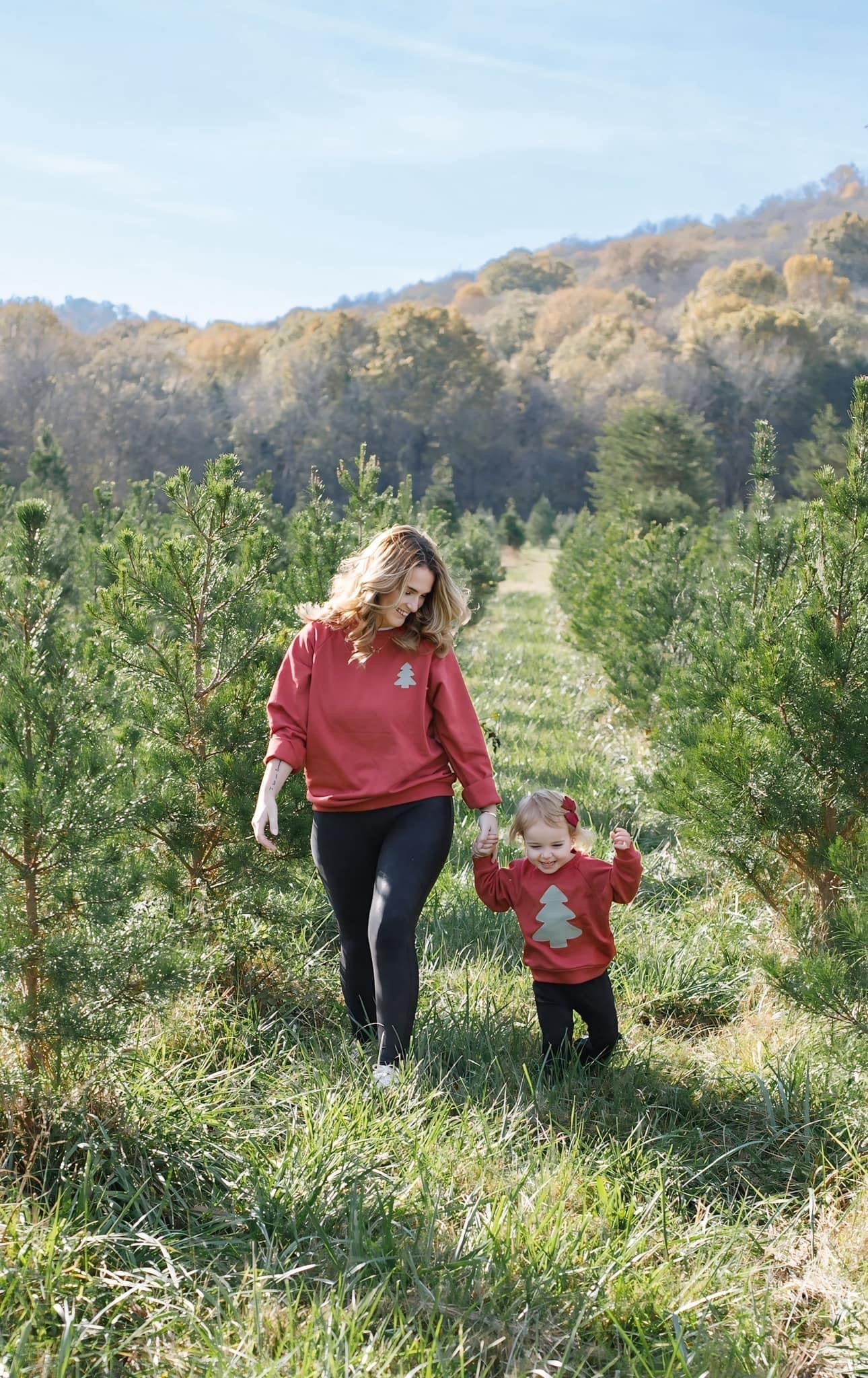 Christmas Tree Patch Sweatshirt