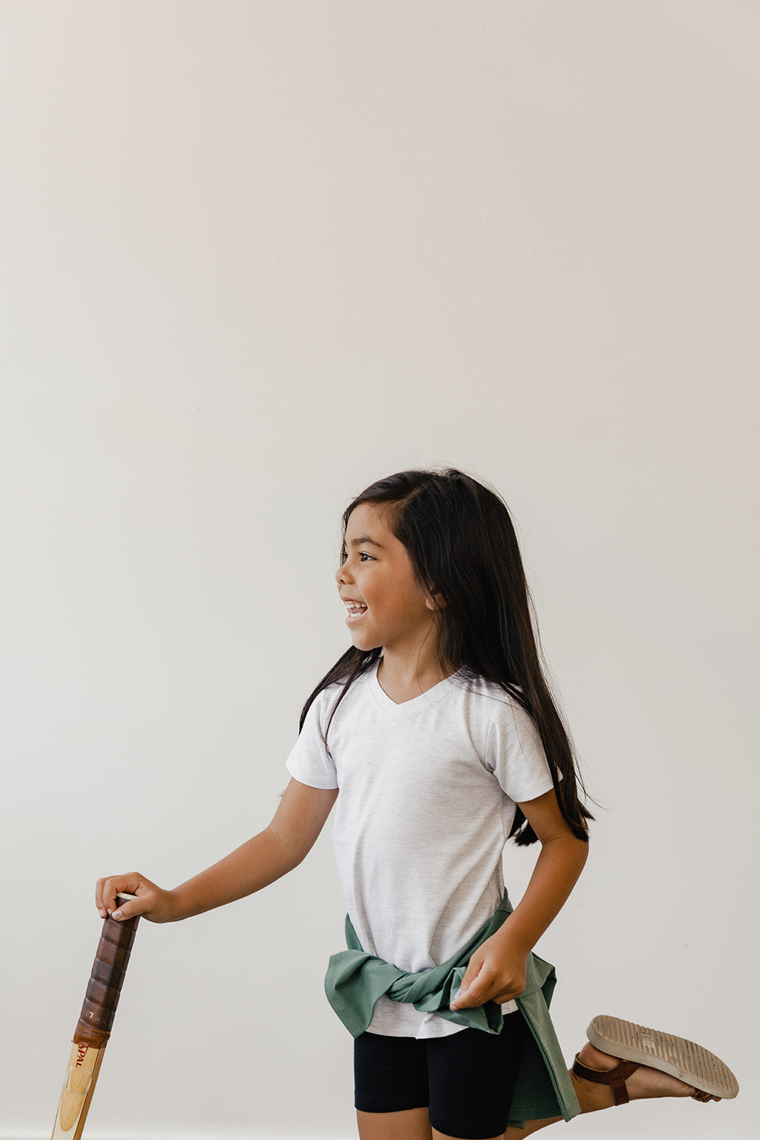 V-neck Signature Tee | Pale Green