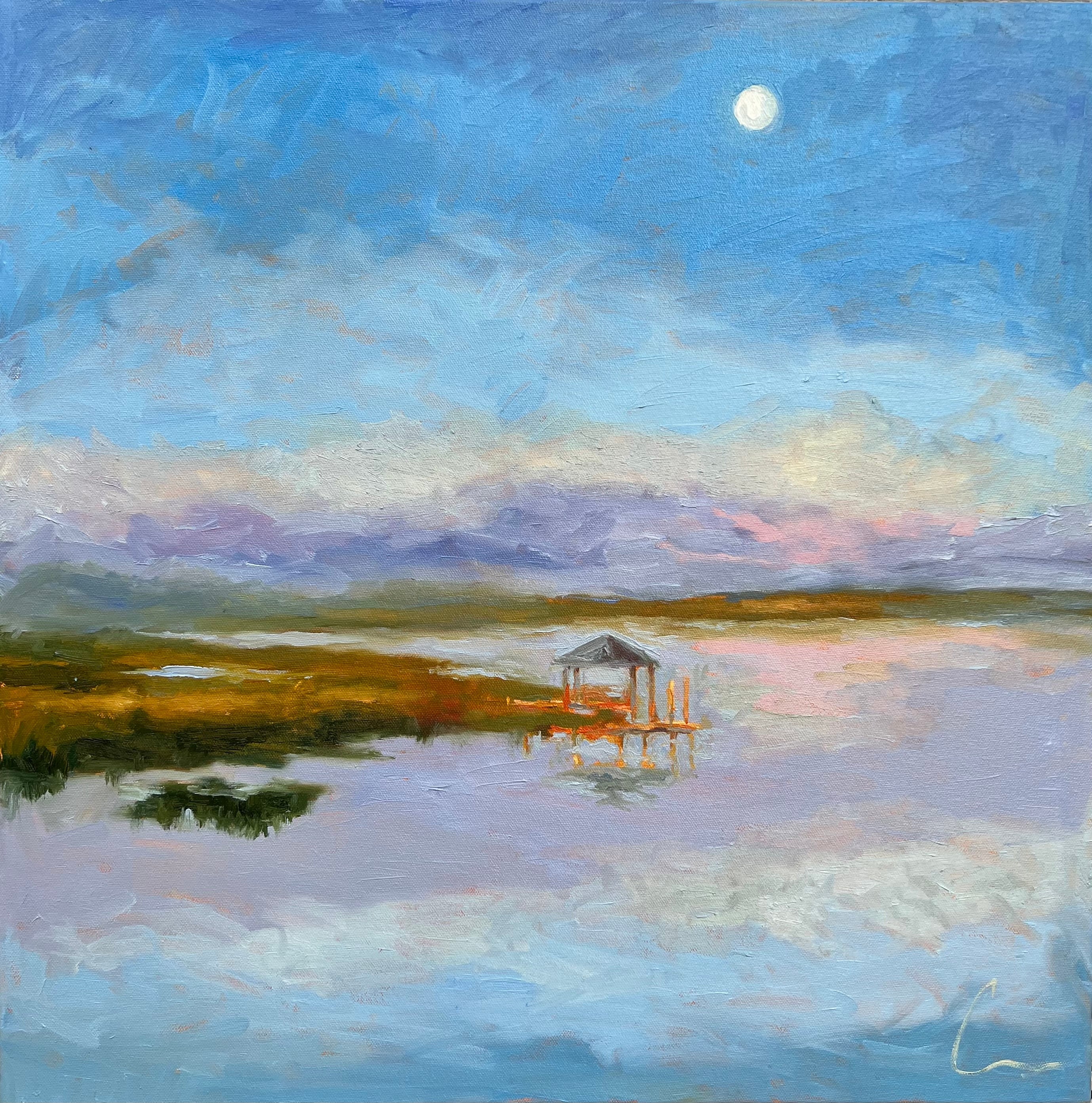 Moonlit Marsh Print