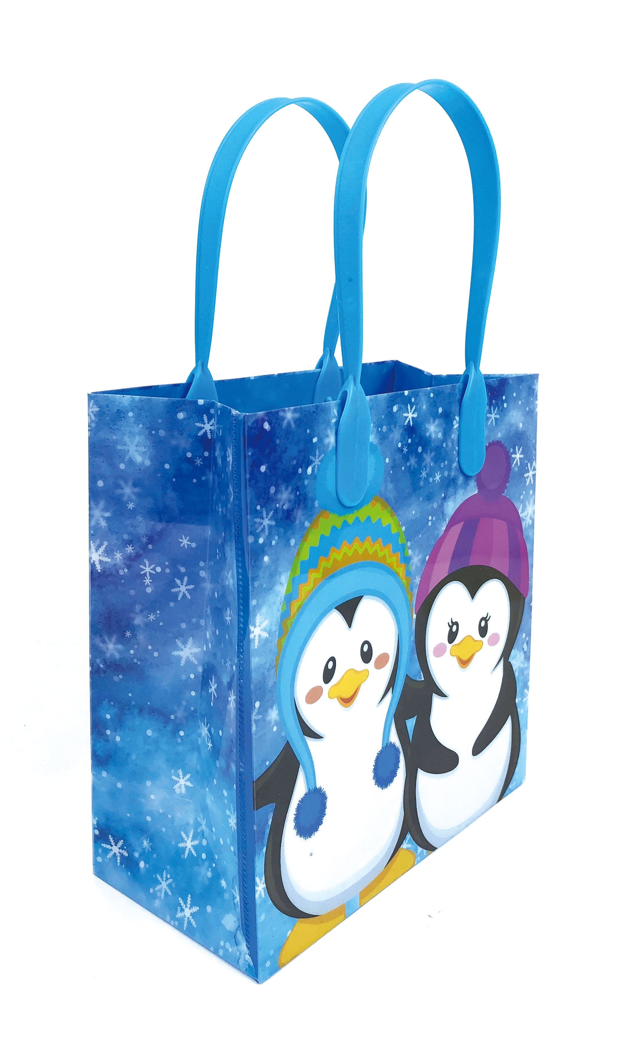 Penguins Party Favor Treat Bags - Set Of 6 Or 12