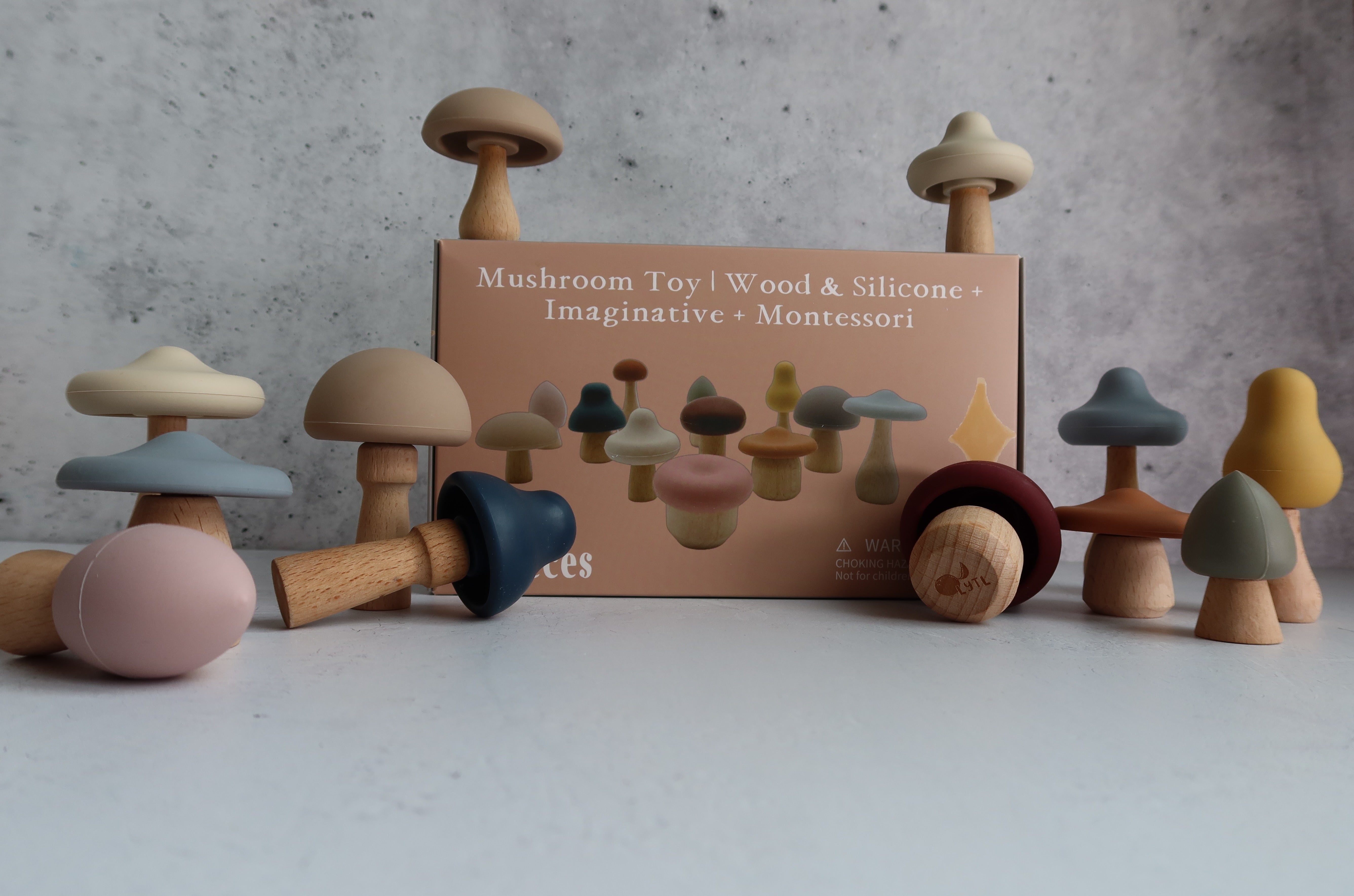 Mushroom Mix & Match Toy – 24pc | Lytl®️