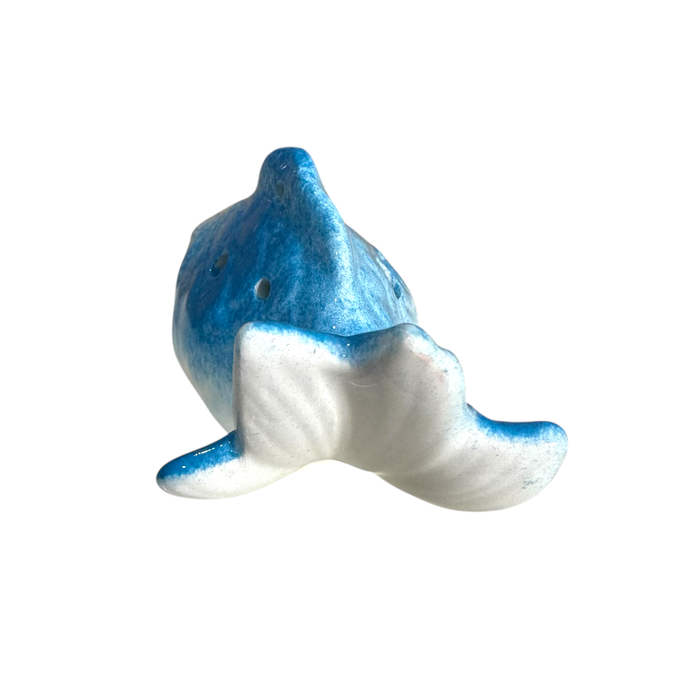 Ceramic Goldfish Ocarina Ocean Light Blue