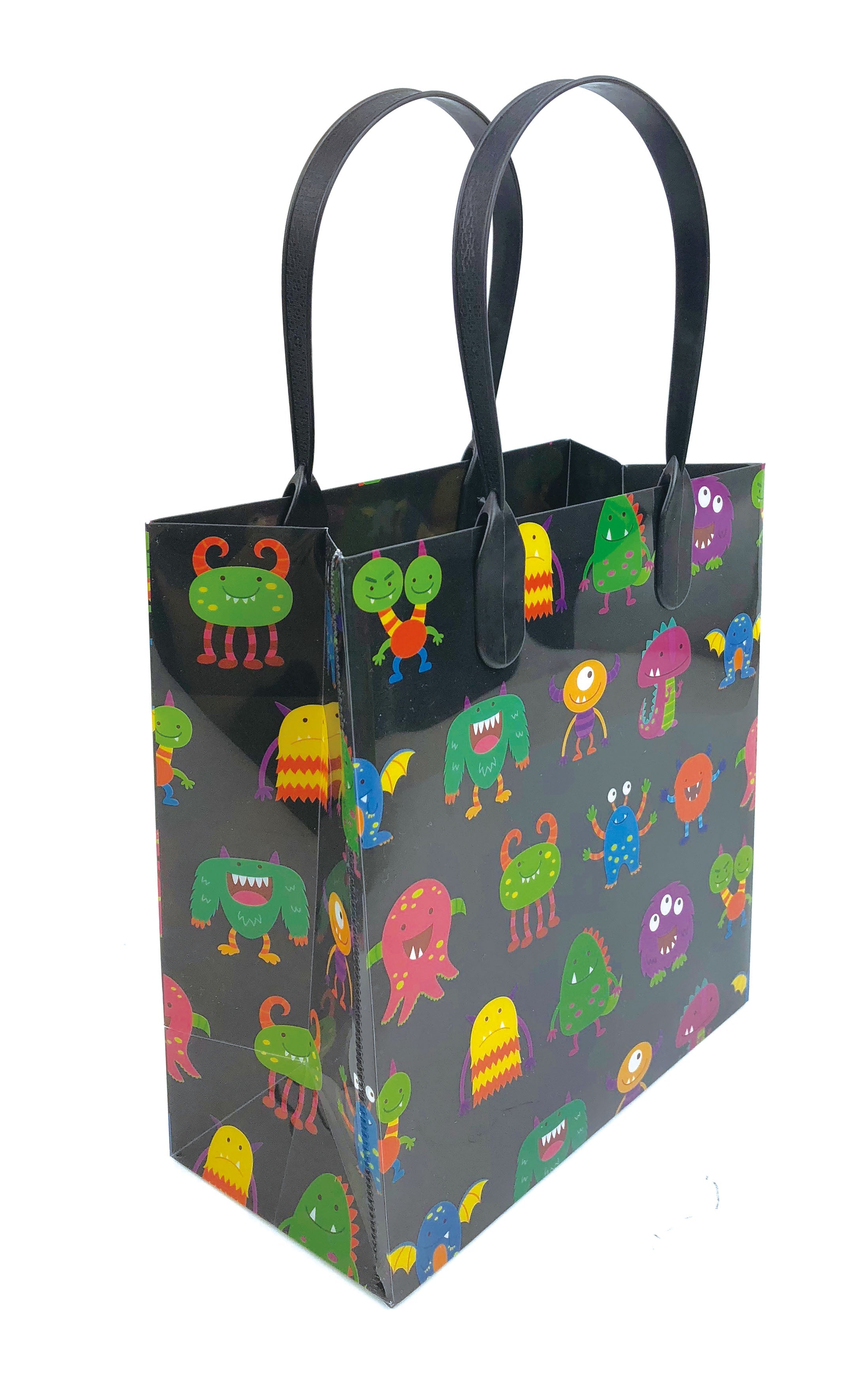 Monster Party Favor Treat Bags - Set Of 6 Or 12