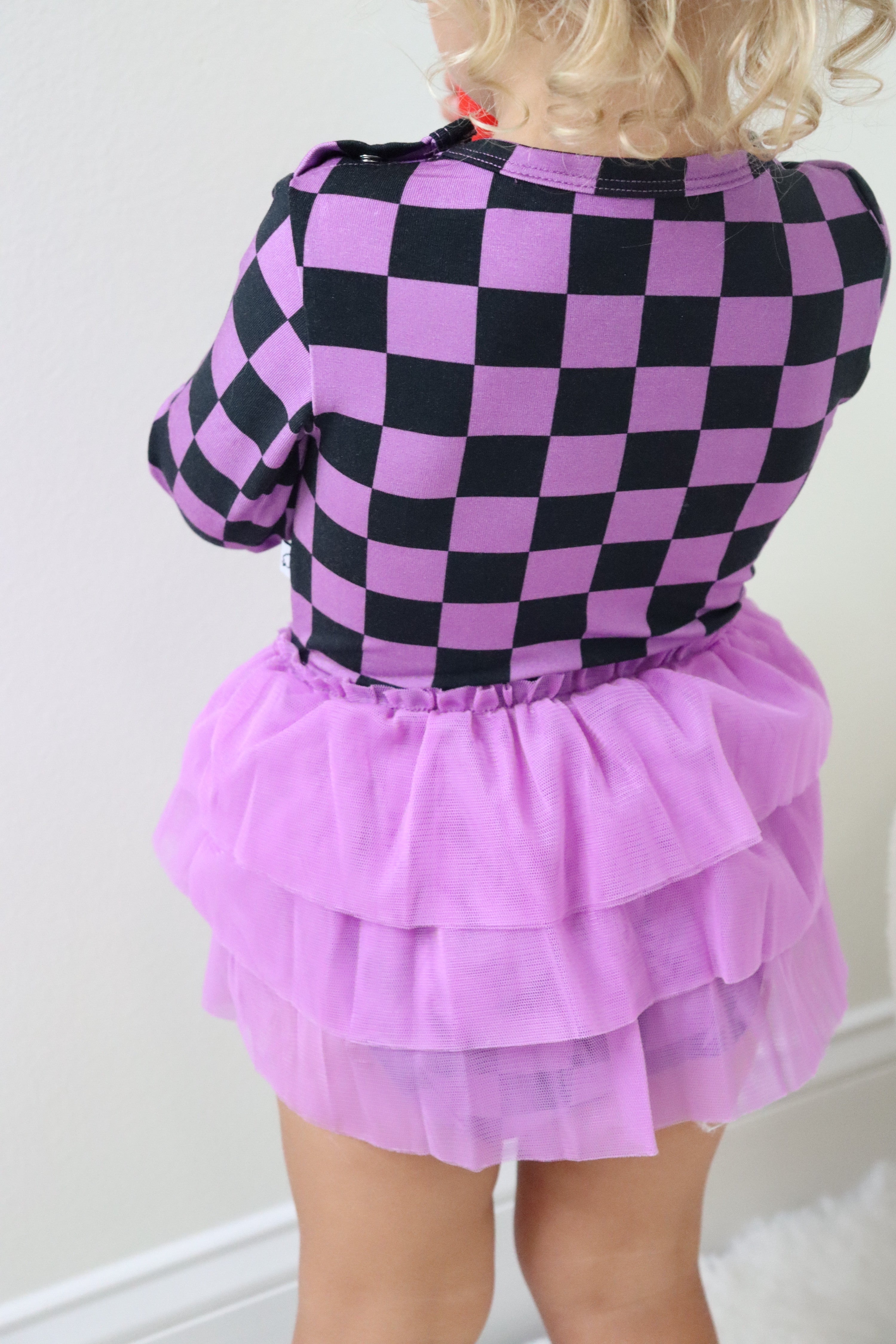 Spooky Checkers Dream Tutu Bodysuit Dress