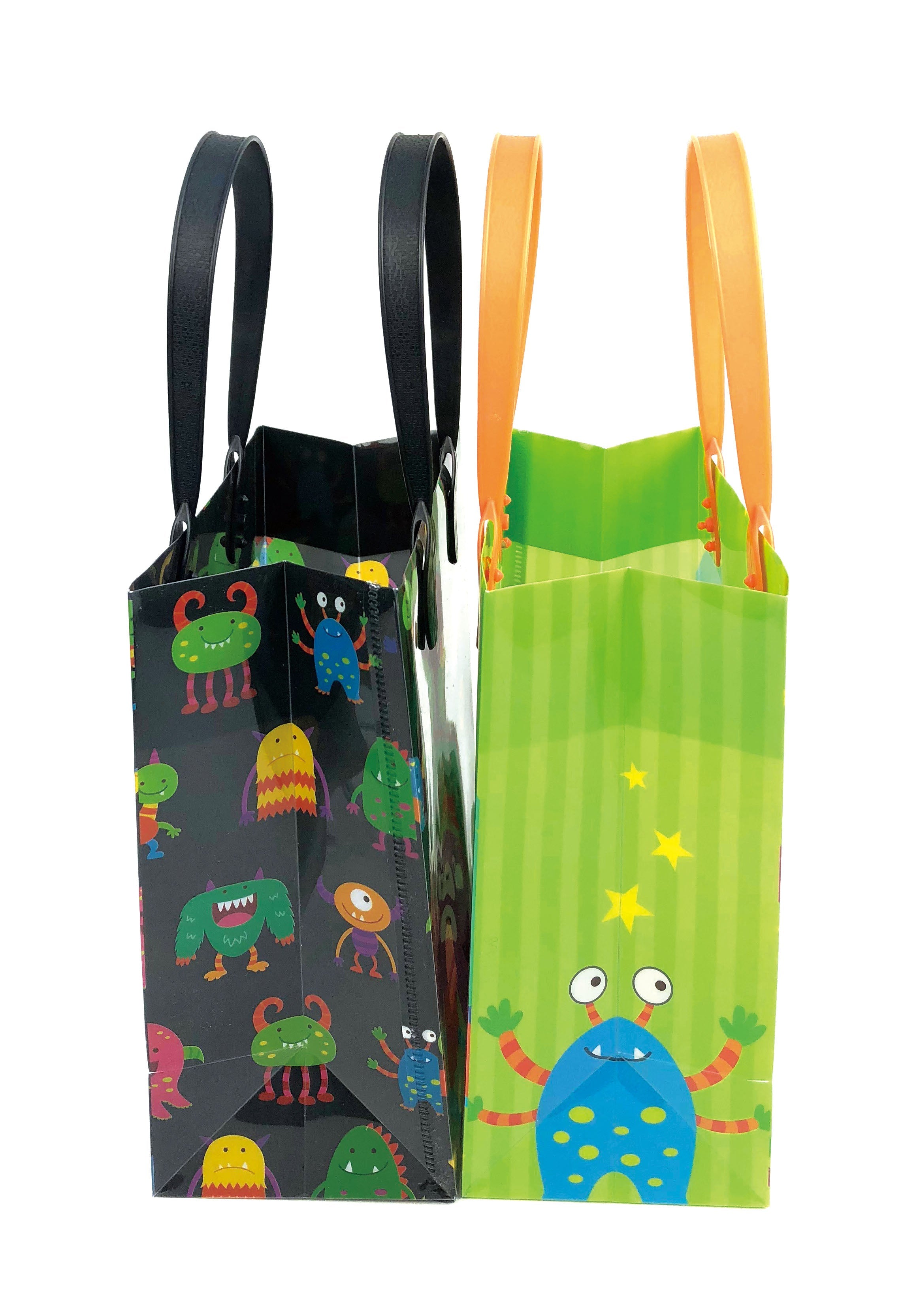 Monster Party Favor Treat Bags - Set Of 6 Or 12
