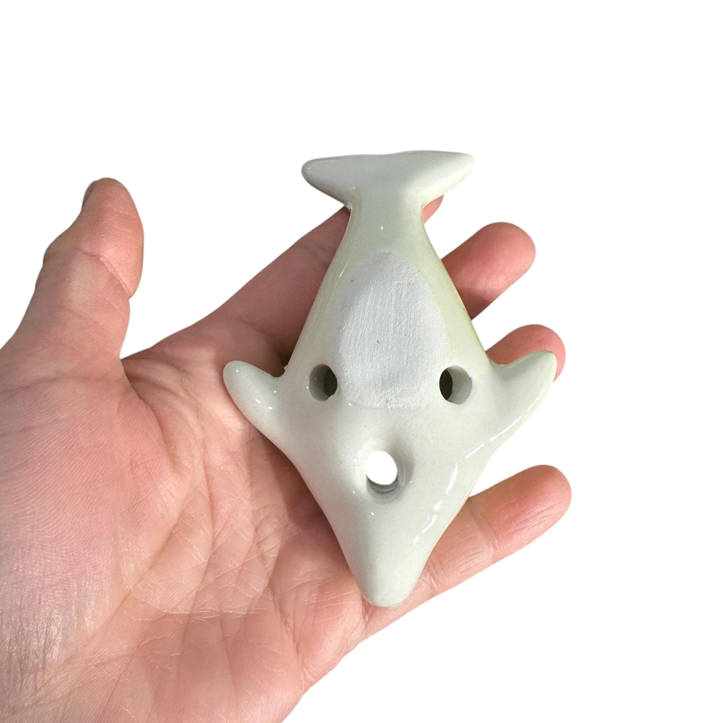 Ceramic Dolphin Ocarina Pink