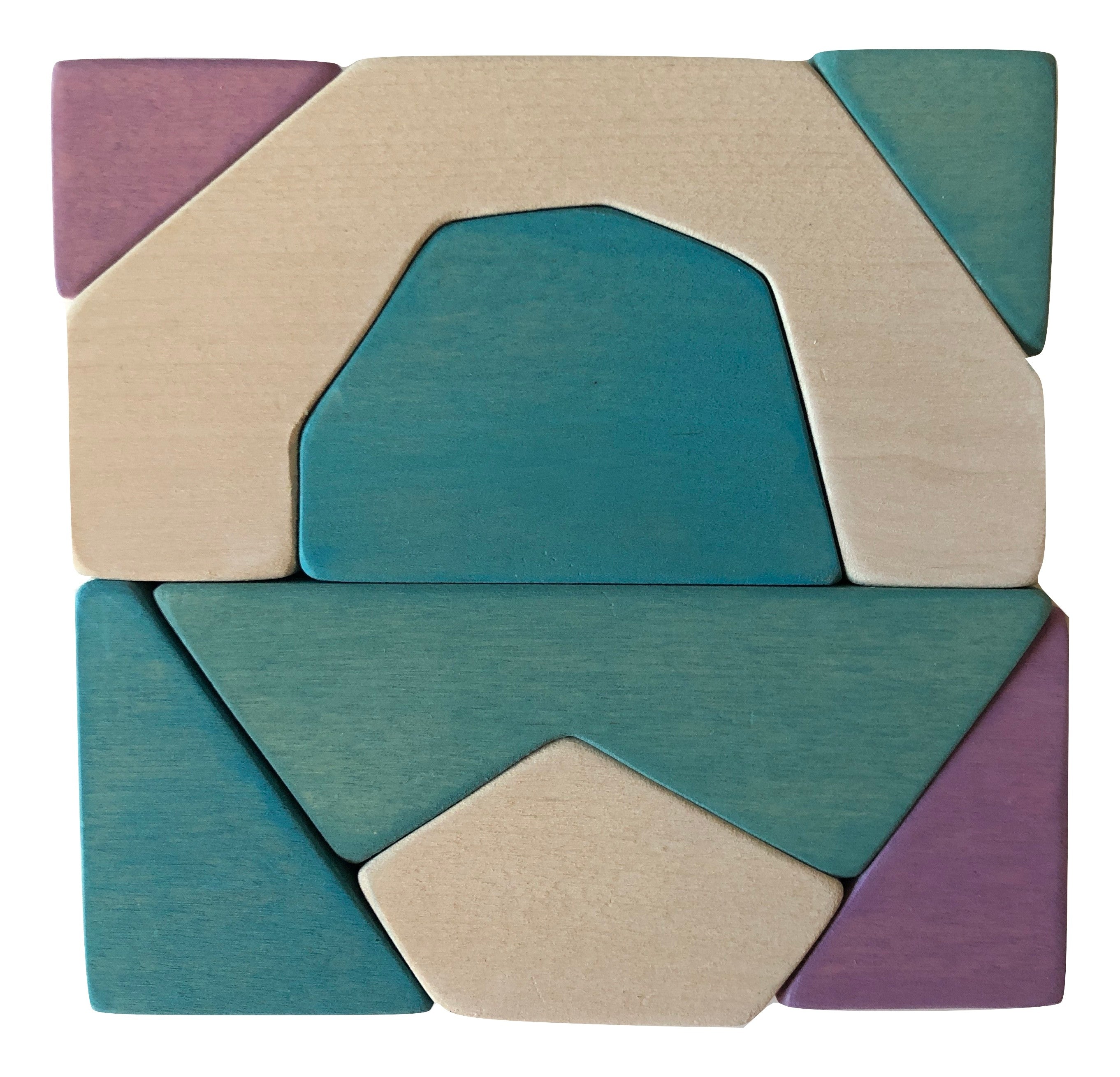 Wooden Iceberg Pyramid Stacker With Cave