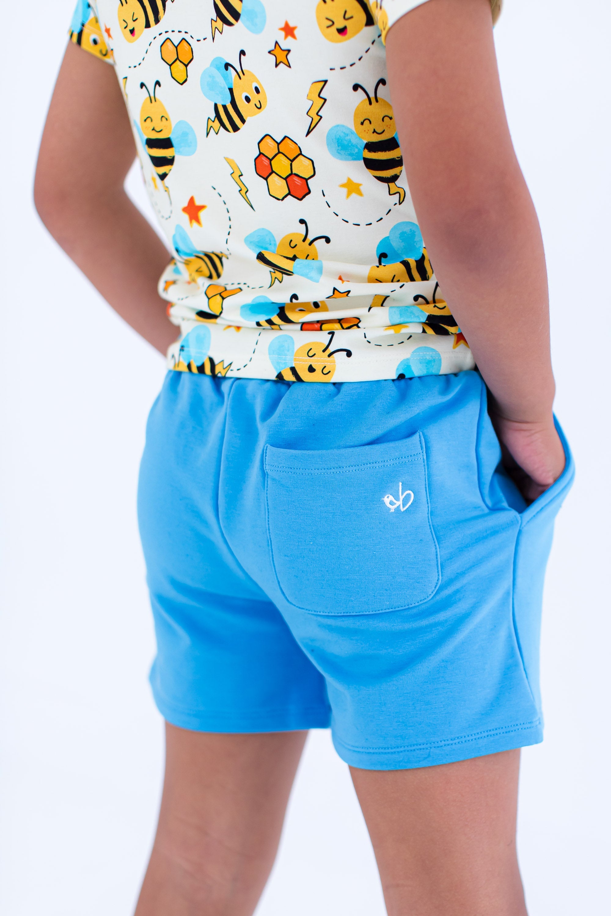 Sky Bamboo/cotton Shorts