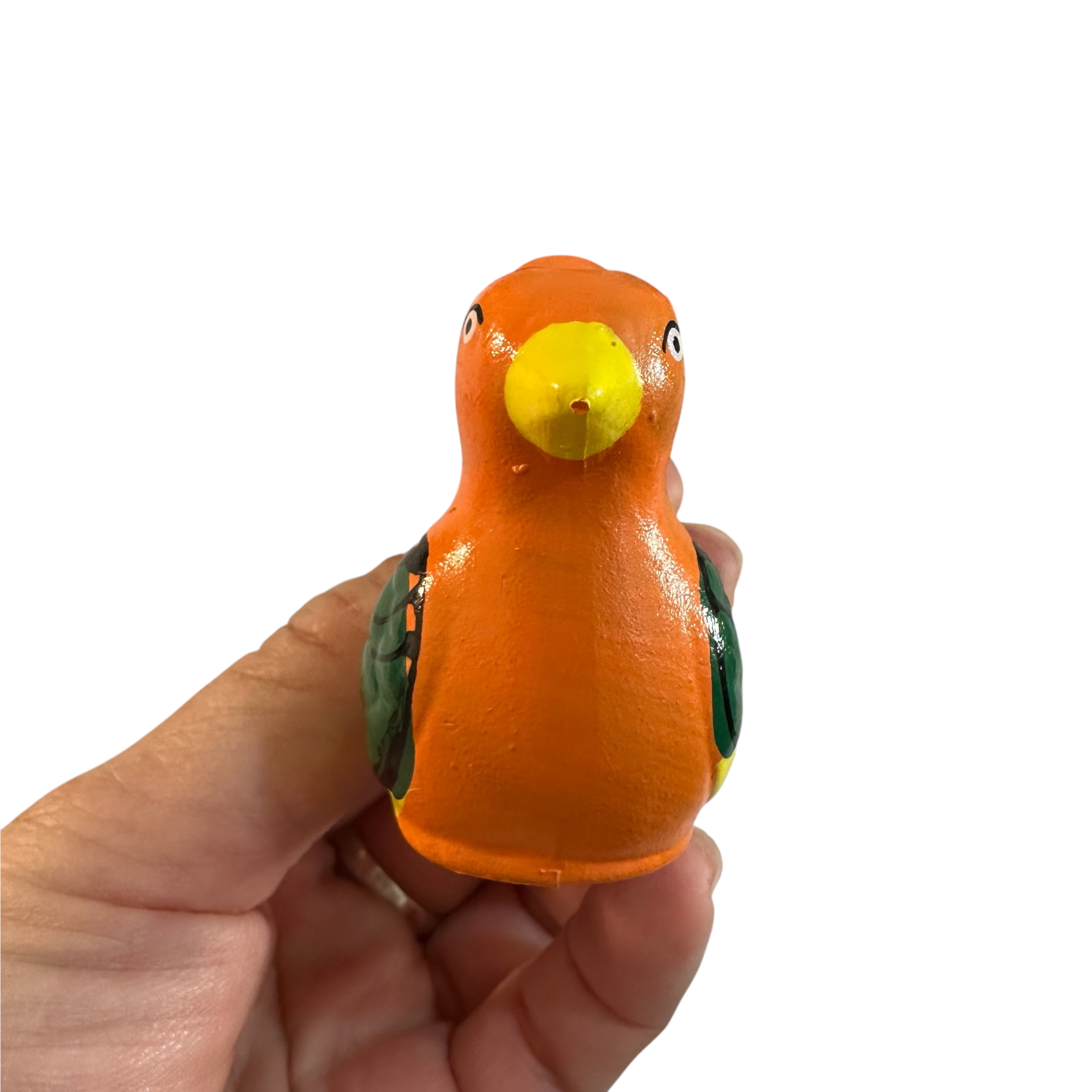 Clay Water Whistle Bird (orange Crest)