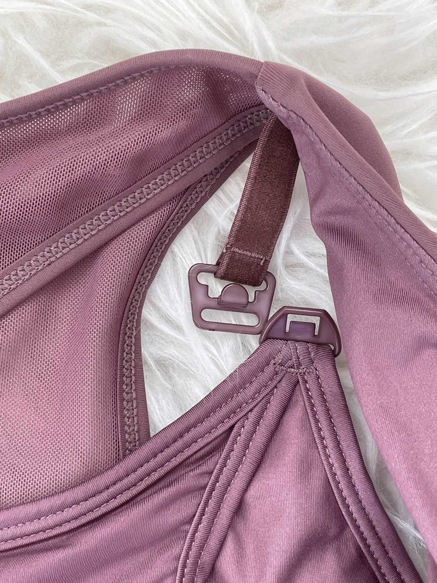 Capucine 2 - High Neck High Support Nursing & Hands Free Pumping Sports Bra (lavender Smoke)