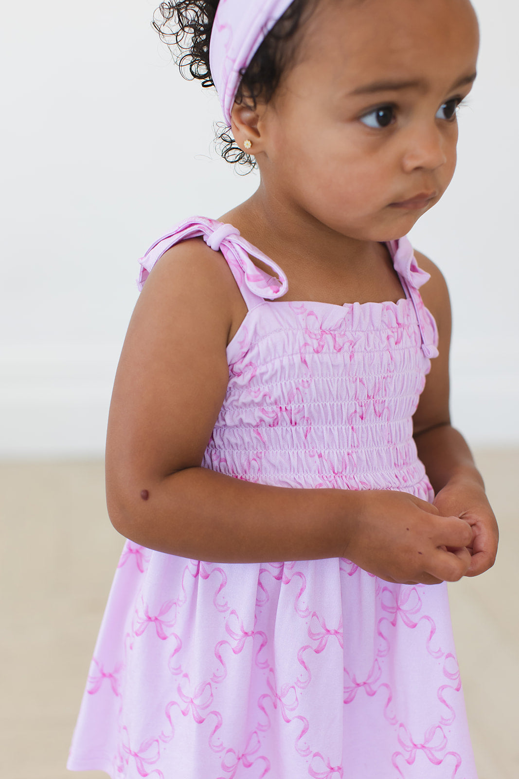 Emeryn - Smocked Diaper Dress Set