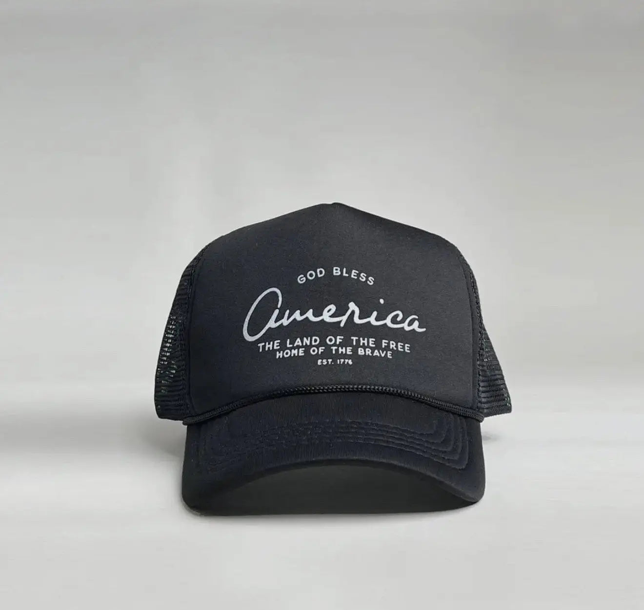 God Bless America - Land Of The Free Trucker Hat