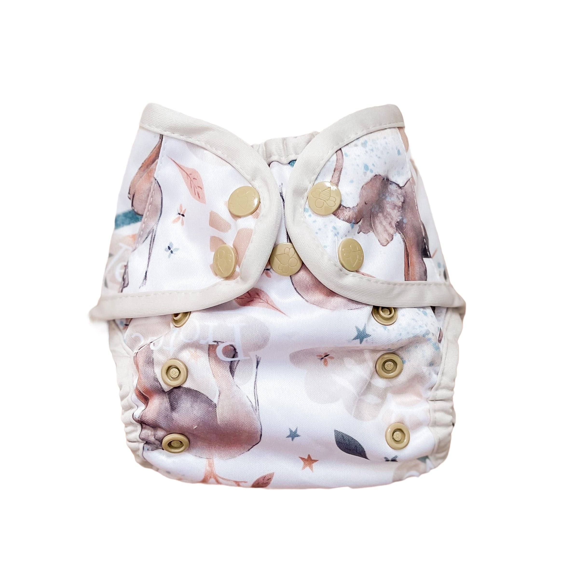 The "bally"  Newborn Diaper Cover By Happy Beehinds - Prints