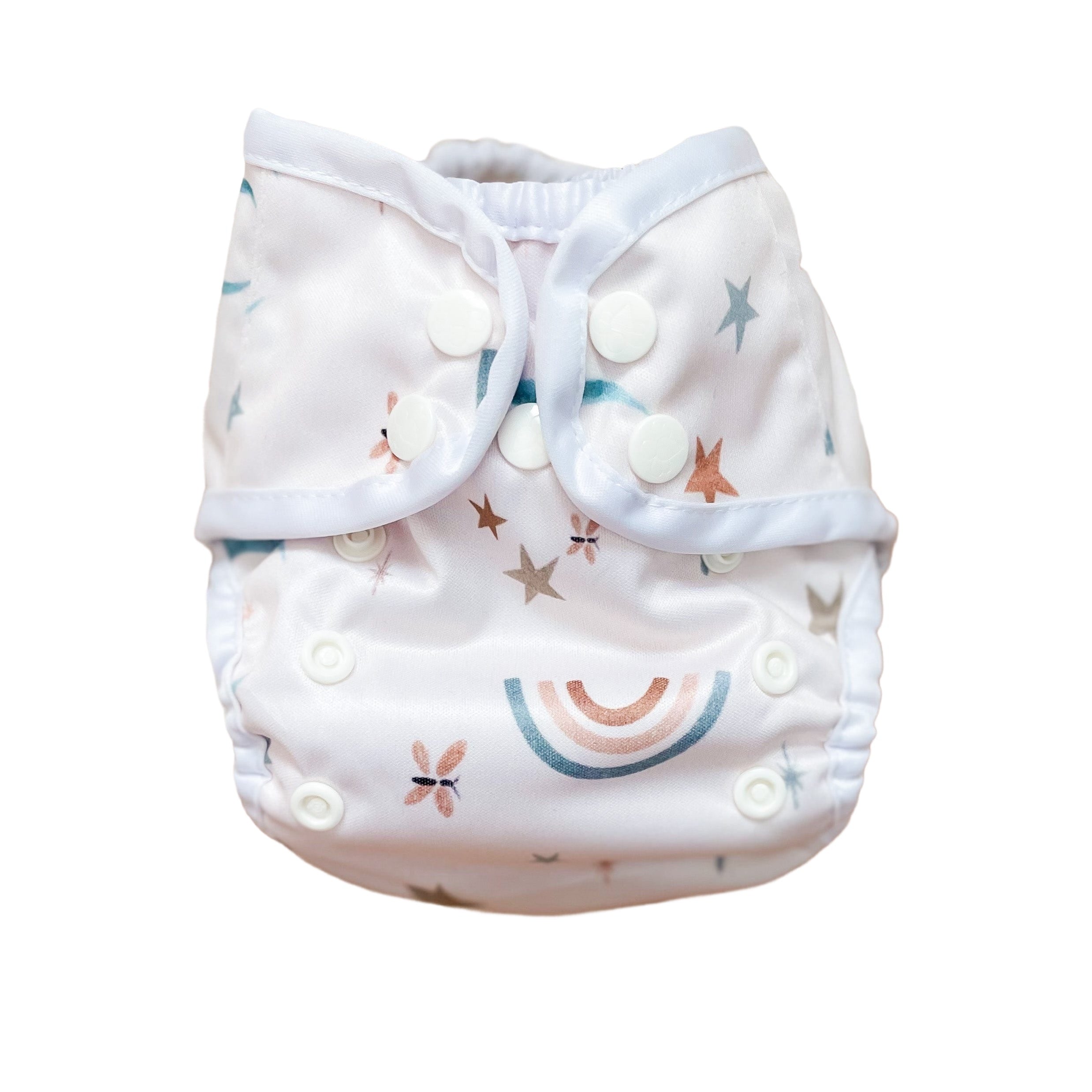 The "bally"  Newborn Diaper Cover By Happy Beehinds - Prints