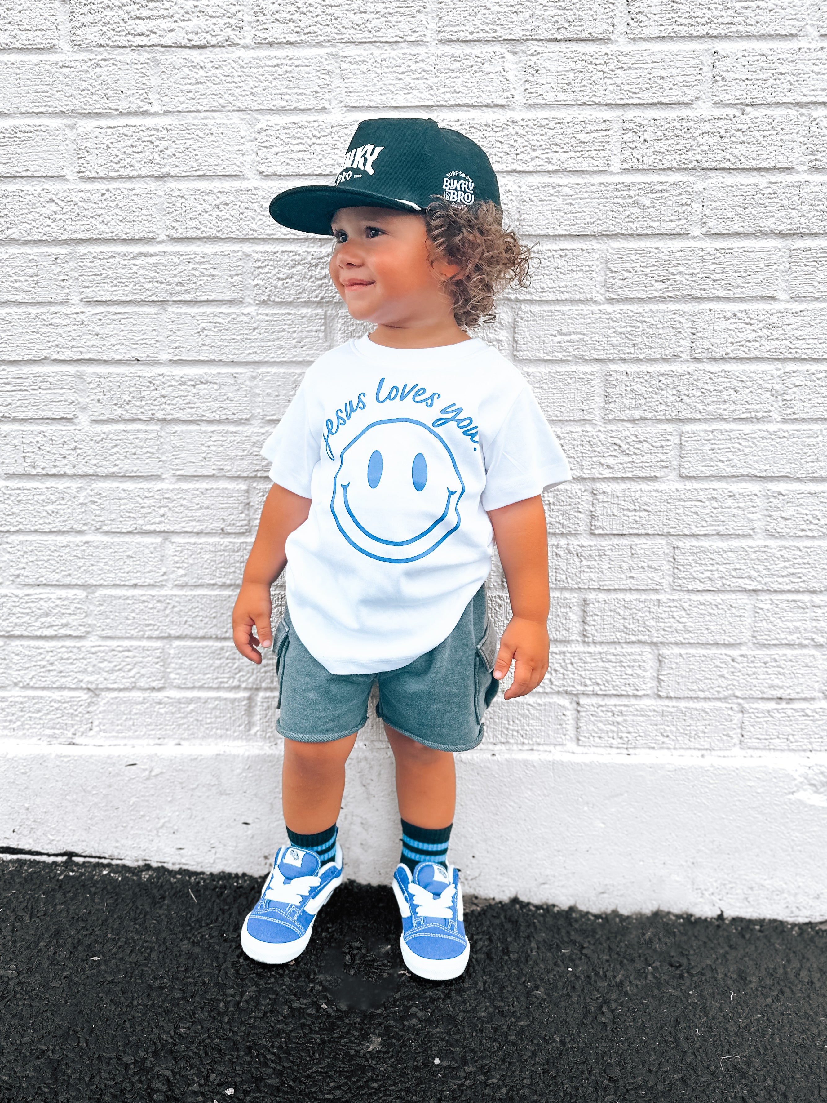 Jesus Loves You Smiley Toddler Tee