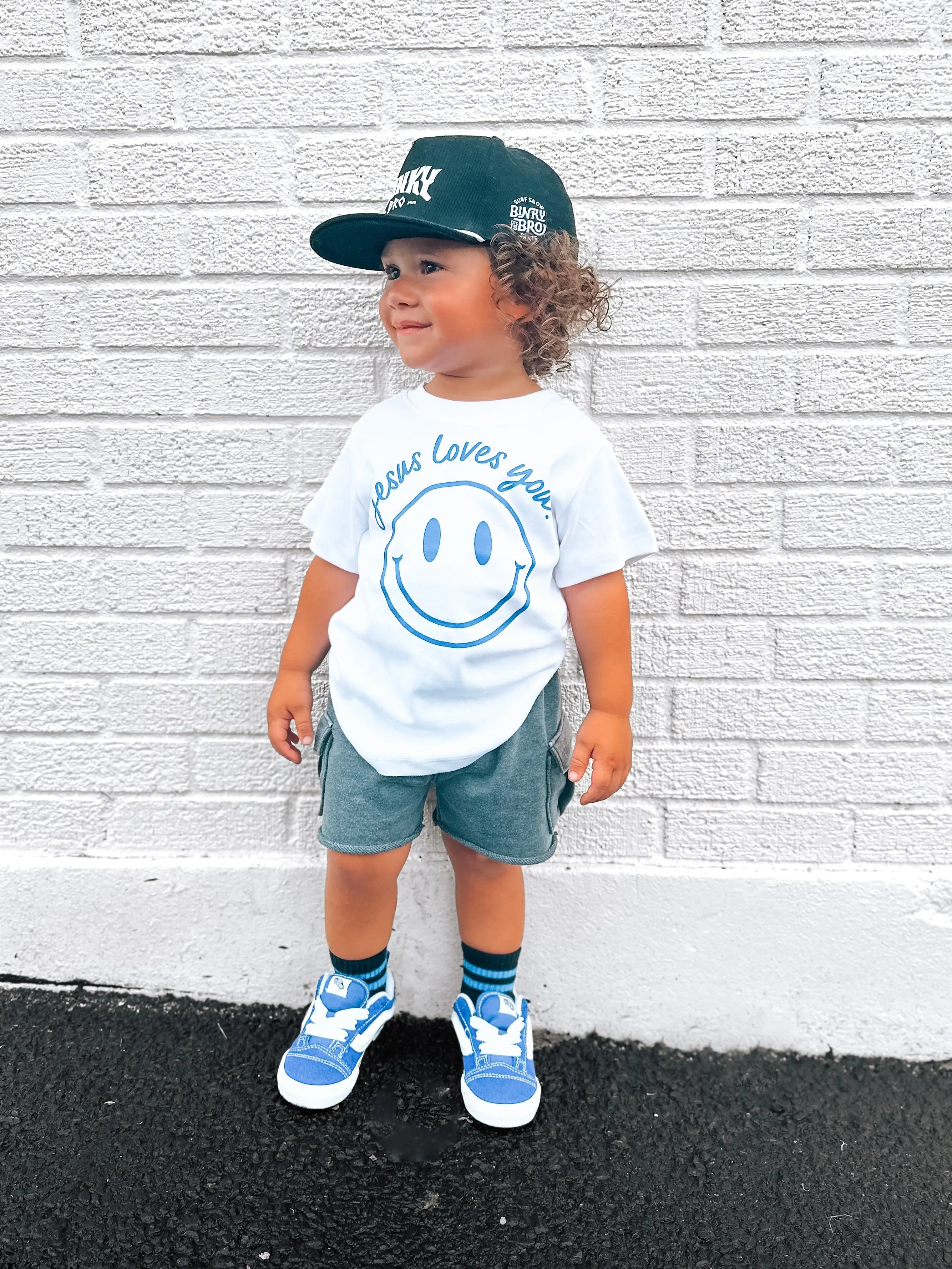 Jesus Loves You Smiley Toddler Tee