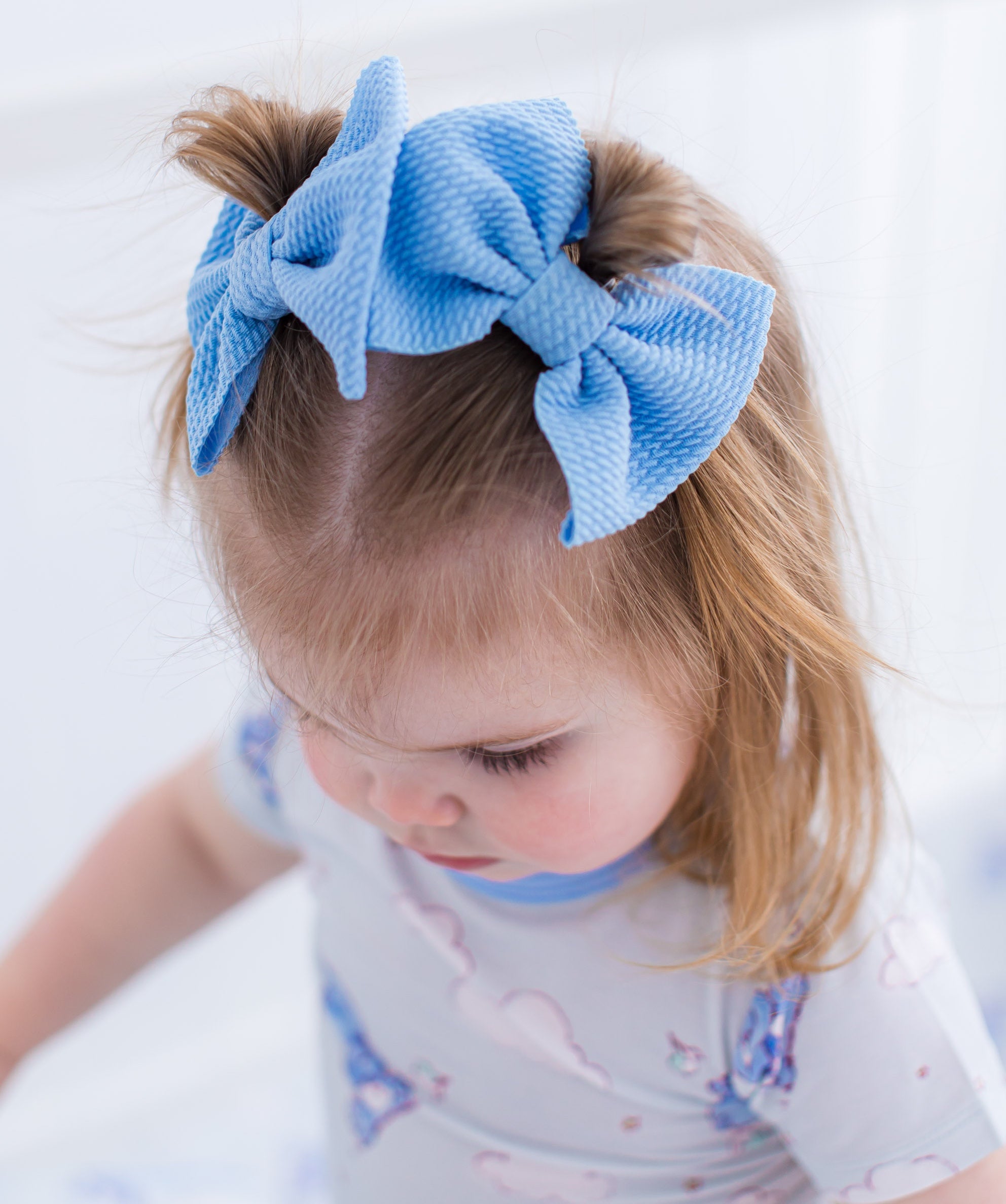 Periwinkle Clippy Bow Set