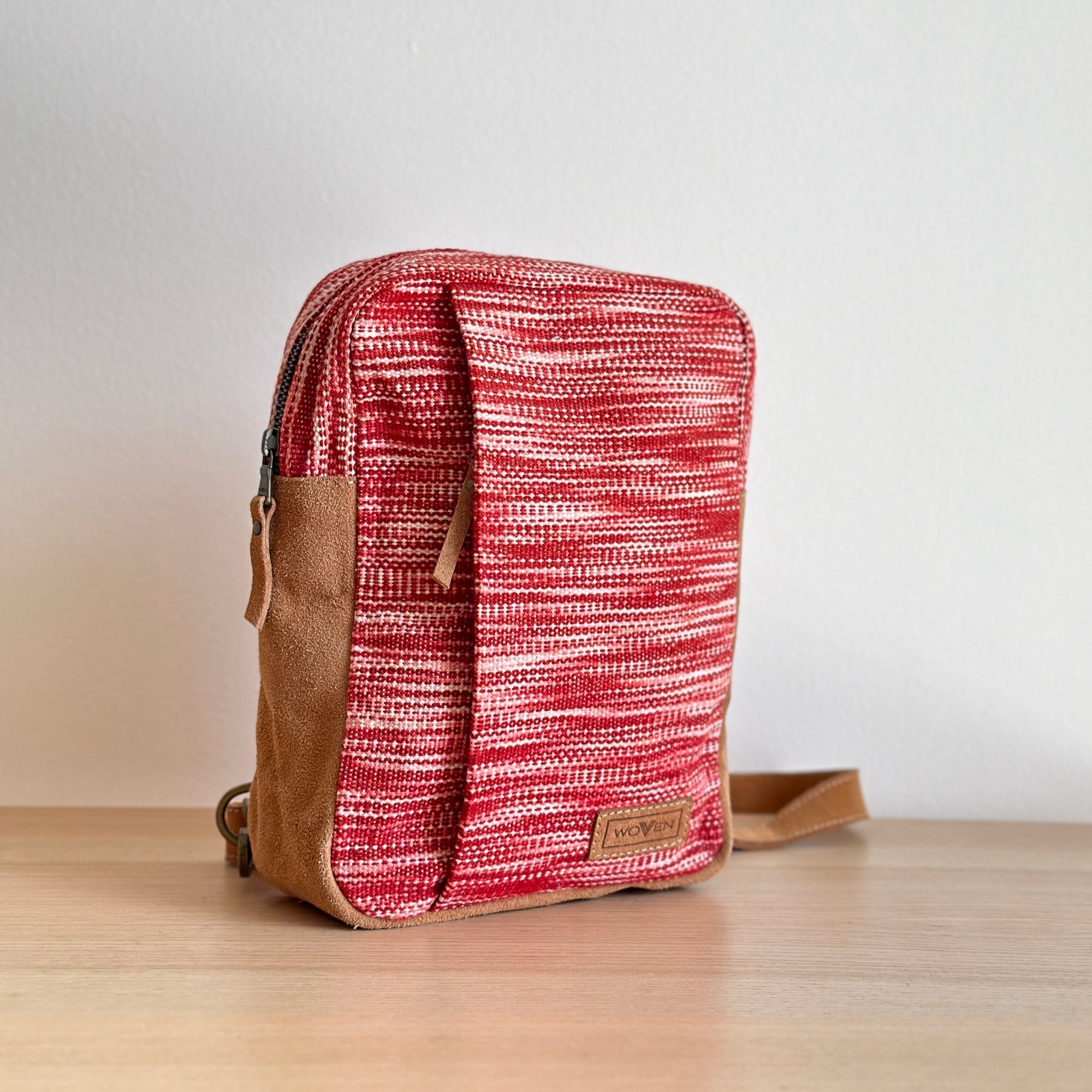 Woven Chest Crossbody Bag